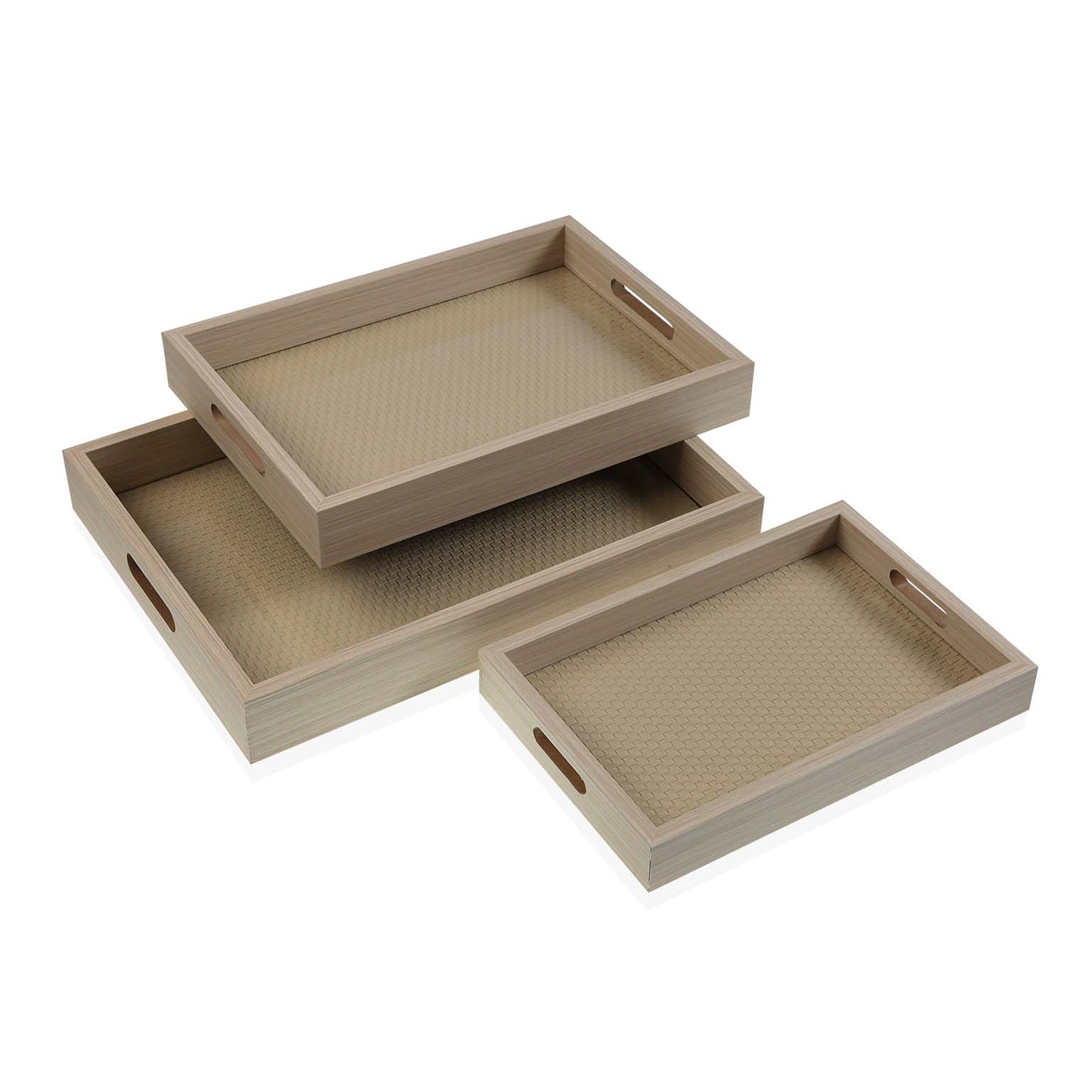 SET 3 BANDEJAS MDF LIGHT 40 x 30 VERSA FEBRERO