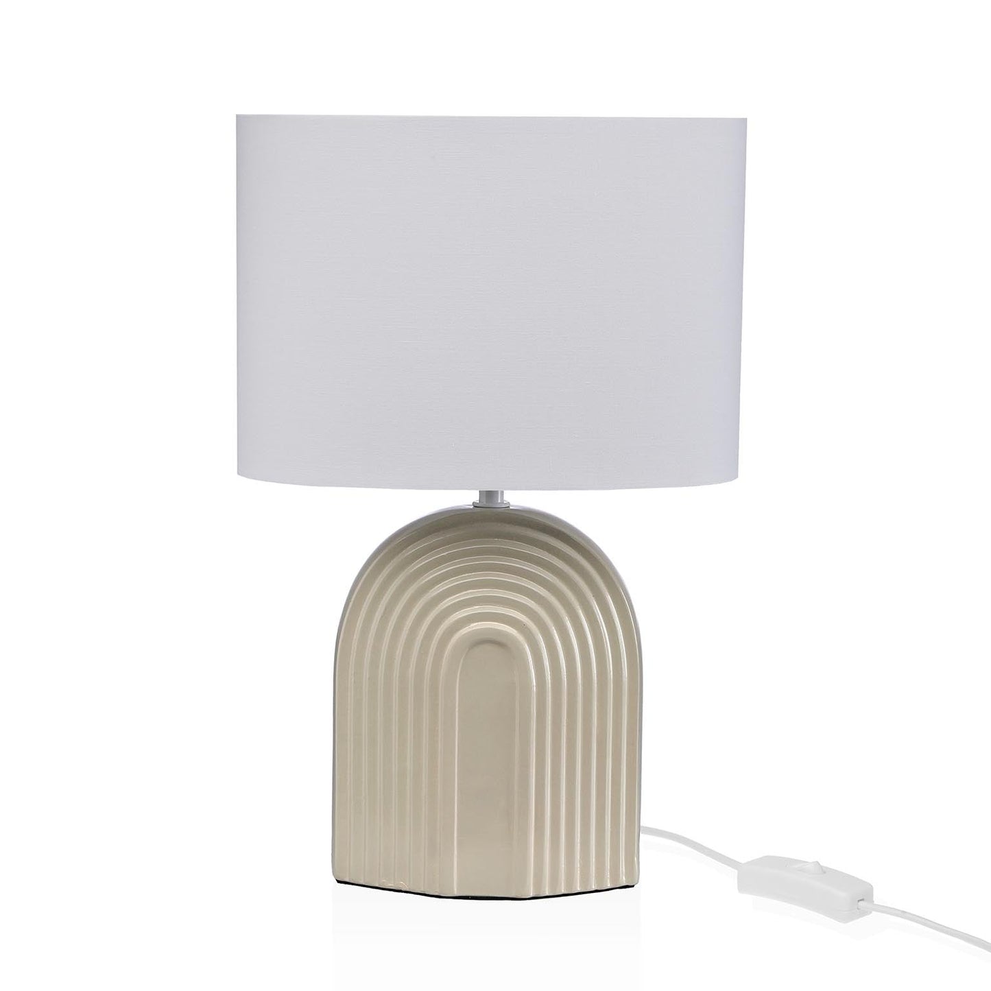 LAMPARA DE MESA ARCOIRIS MONOCROMATICO BEIGE Versaotoño
