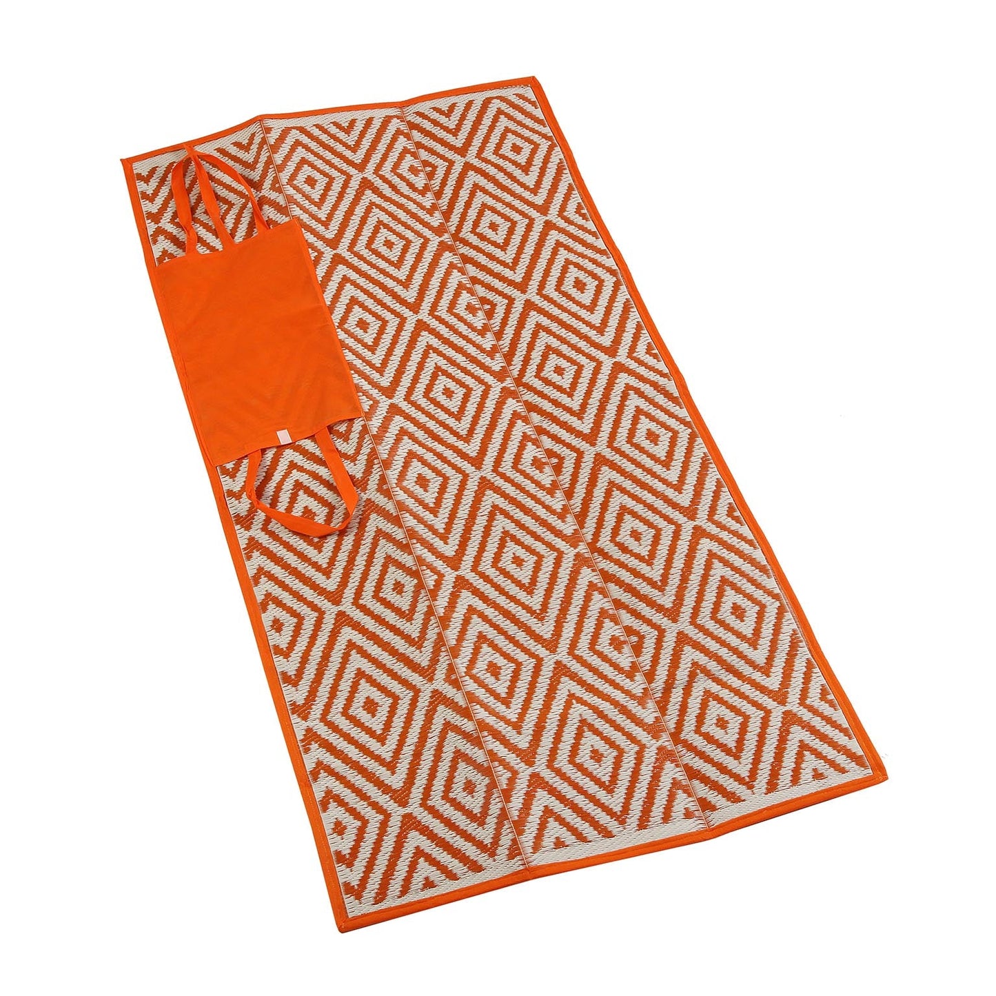 ALFOMBRA PICNIC NARANJA ROMBOS VERSA 2026 JUNIO