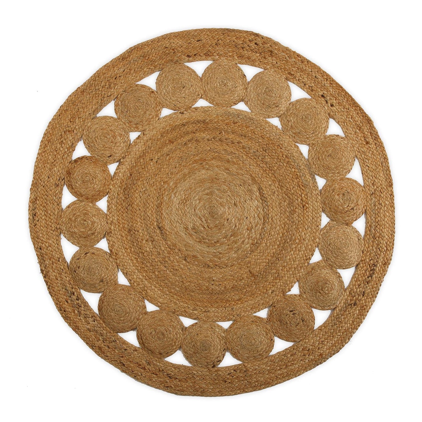 ALFOMBRA JUTE CIRCULOS 120CM VERSA 2026 JUNIO