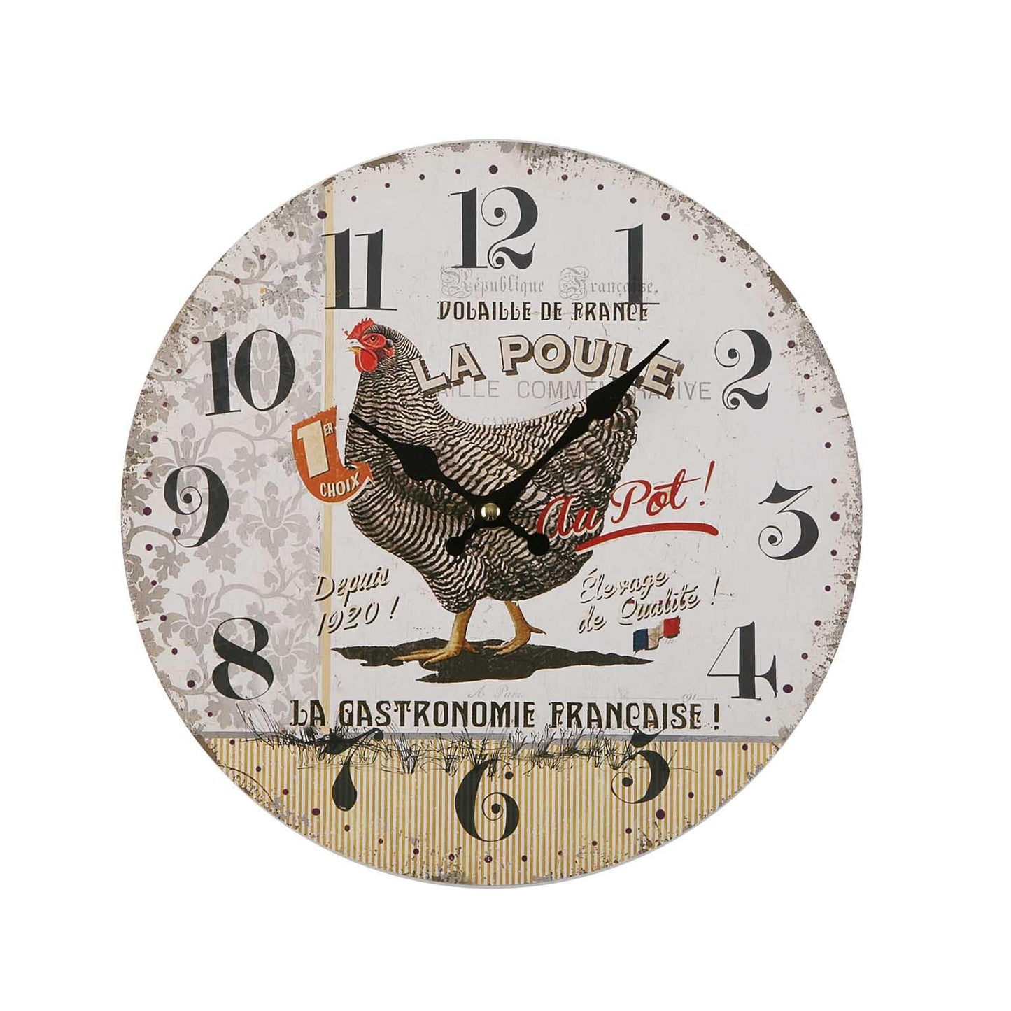 RELOJ GALLINA 28CM VERSA 2026 JUNIO
