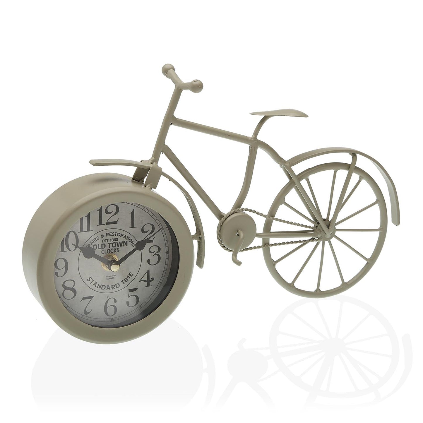 RELOJ SOBREMESA BICICLETA GRIS VERSA 2026 JUNIO