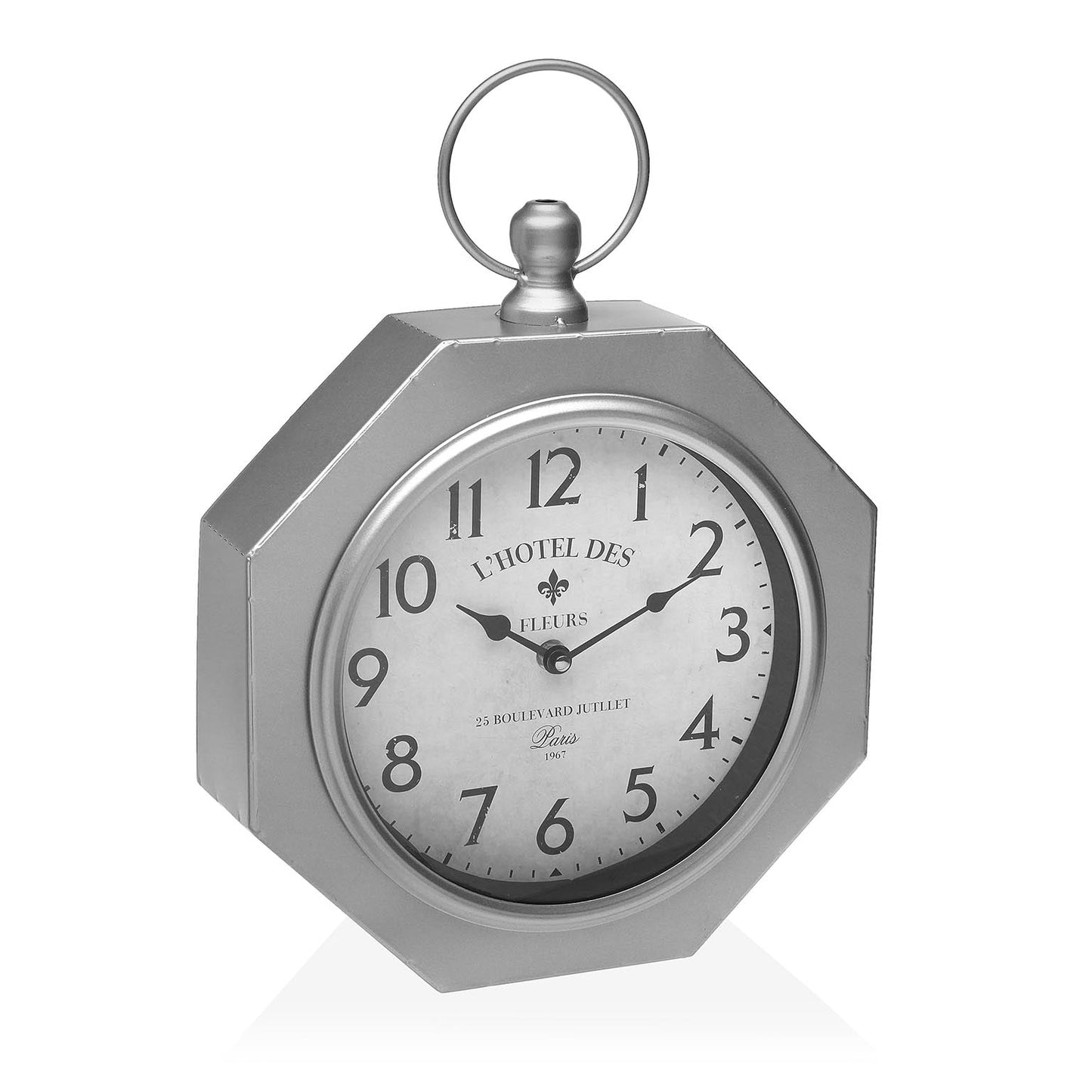 RELOJ PARED PLATEADO VERSA 2026 JUNIO