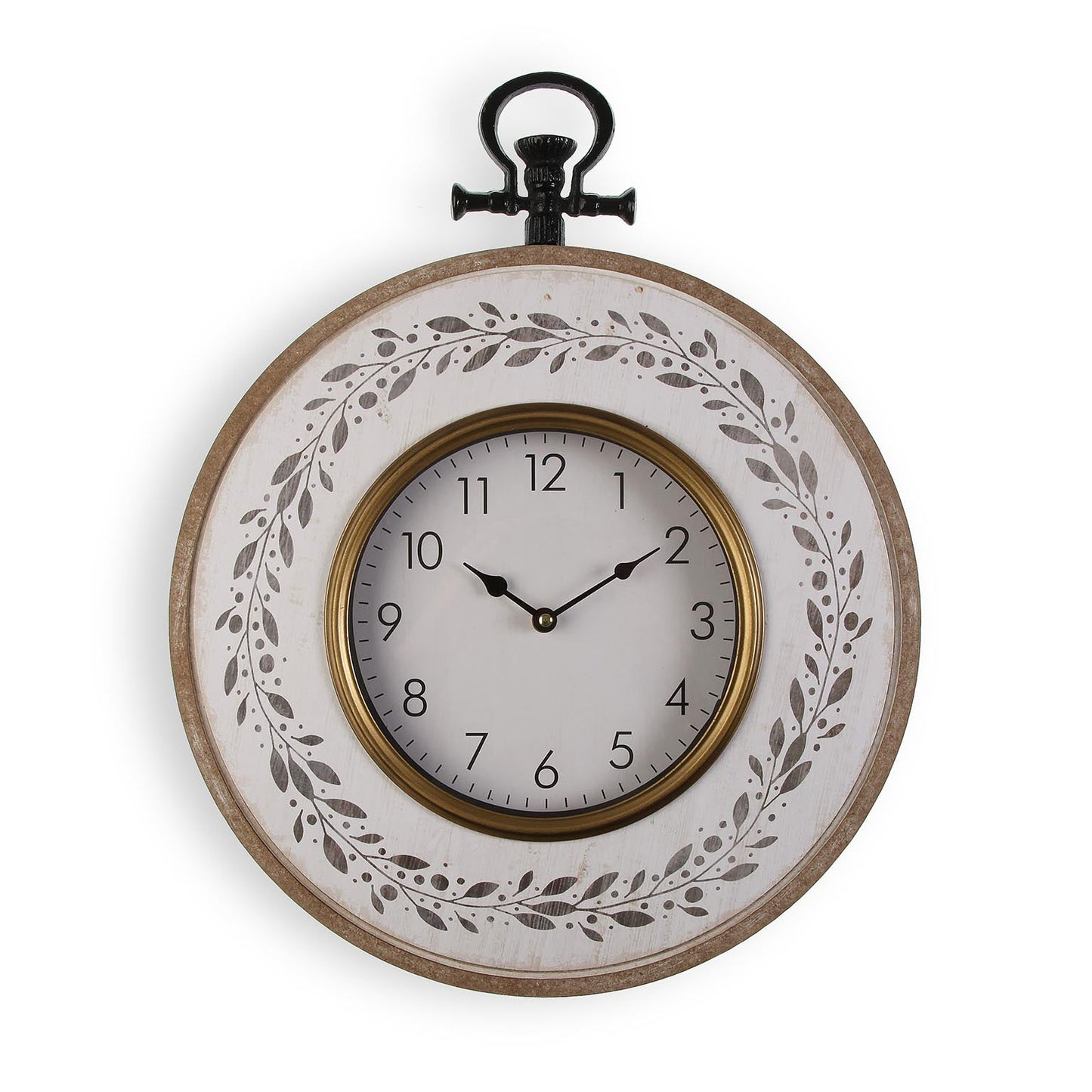 RELOJ PARED MADERA HOJAS VERSA 2026 JUNIO