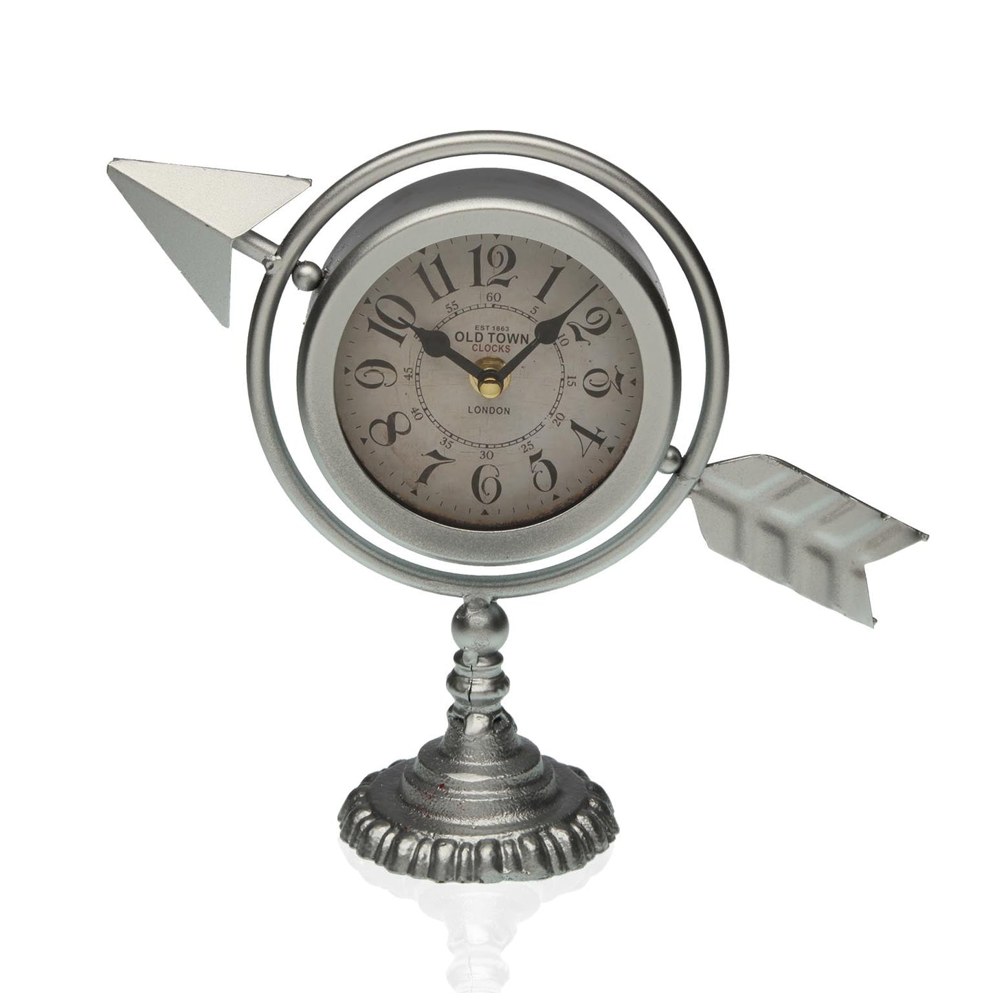 RELOJ MESA FLECHA PLATA VERSA 2026 JUNIO