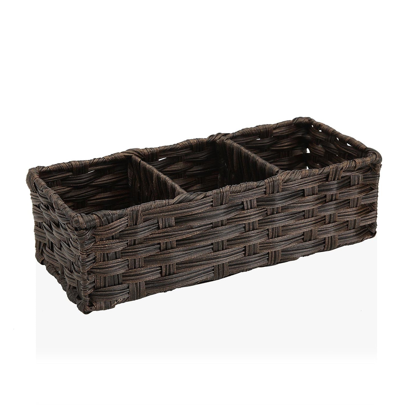 CESTA 3 COMPARTIMENTOS MARRON Versaotoño