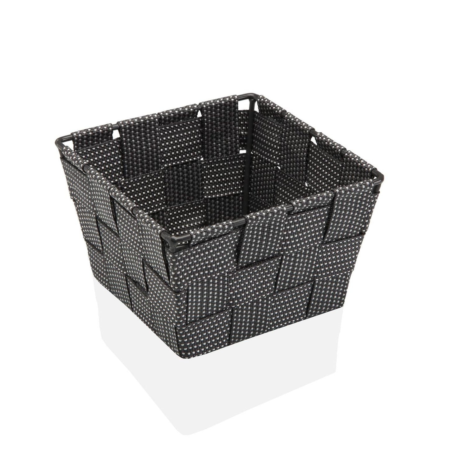 CESTA PEQUEÑA GRIS CON PUNTOS Versaotoño