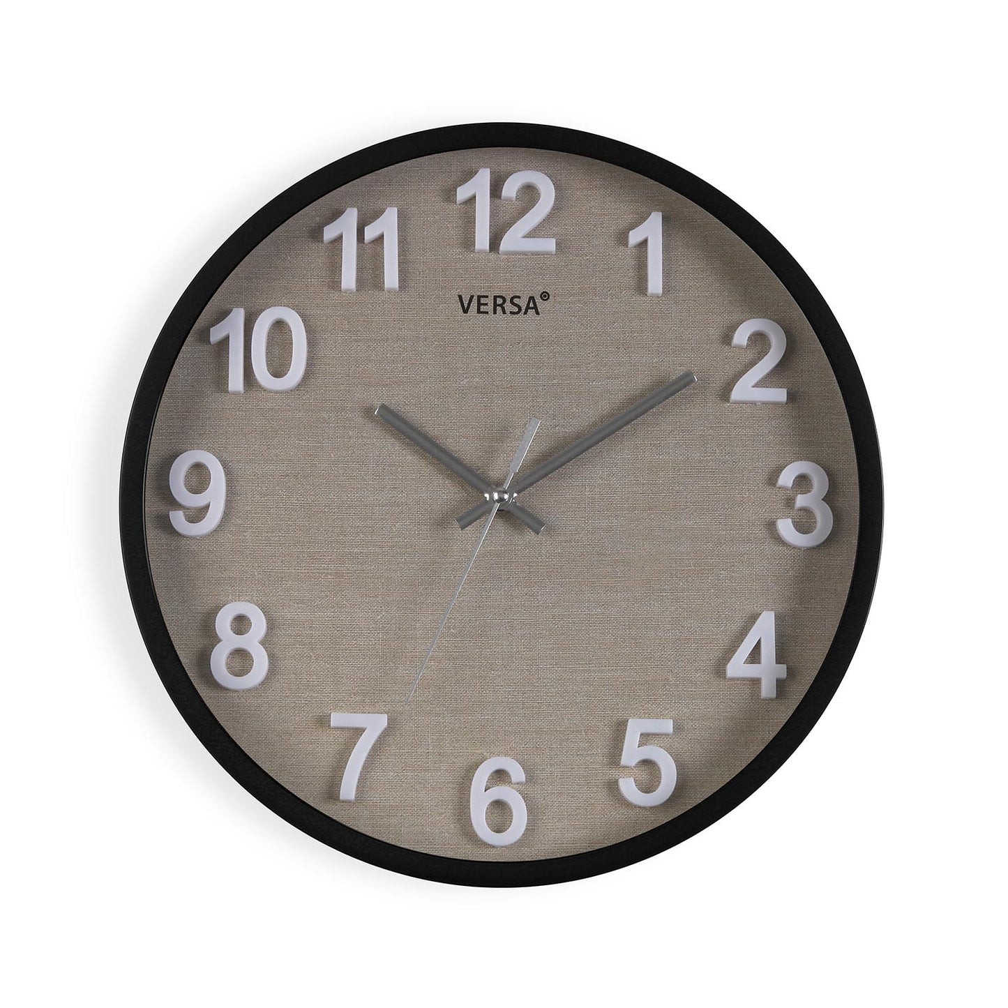 RELOJ DE PARED VESTA NEGRO 30 CM VERSA 2026 JUNIO
