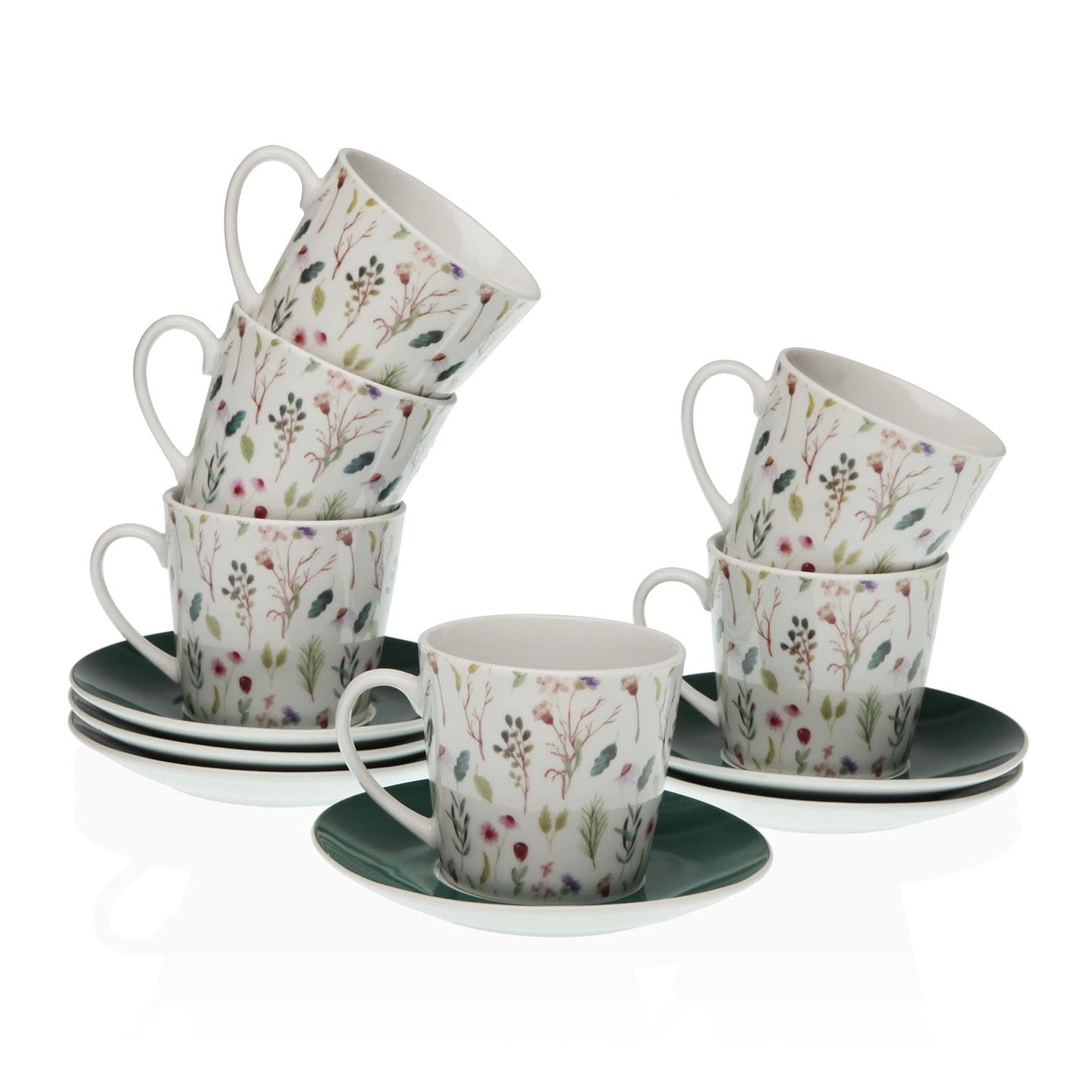 SET 6 TAZAS TE C/PLATO SANSA Versaotoño