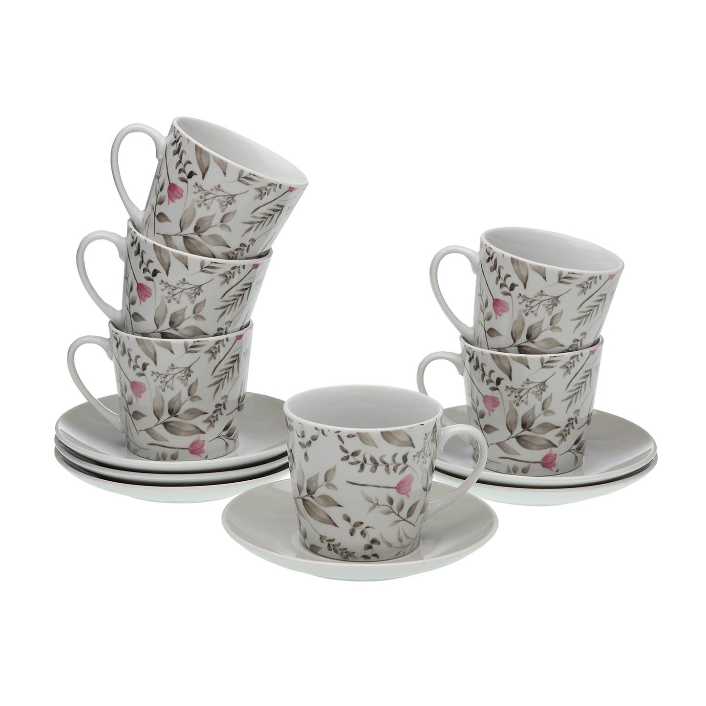 SET 6 TAZAS TE CON PLATO CAPRICE Versaotoño