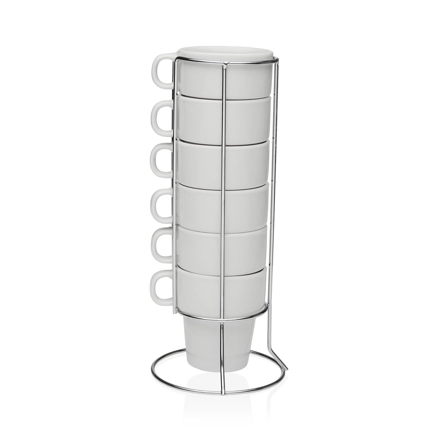 SET 6 TAZAS CAFE CON STAND Versaotoño