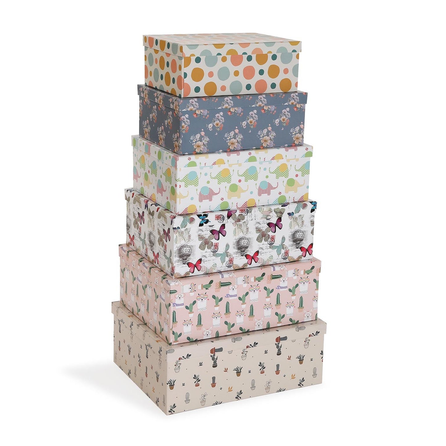 SET 6 CAJAS DECORADAS VERSA 2026 JUNIO