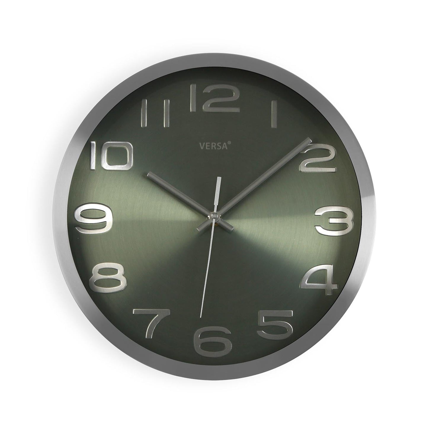 RELOJ ALUMINIO PLATEADO 30CM Versaotoño