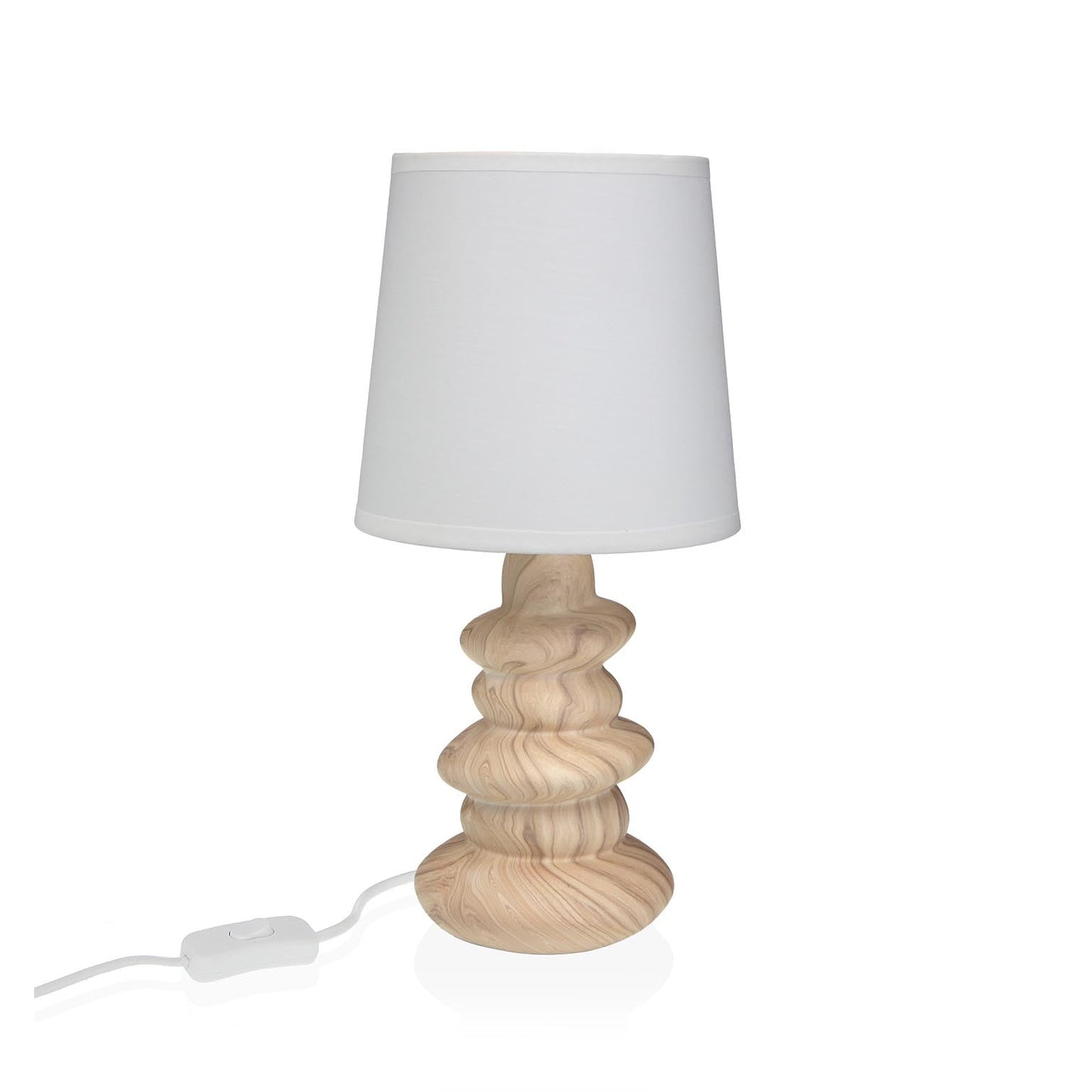 LAMPARA DE MESA NOLIA EFECTO MADERA VERSA FEBRERO