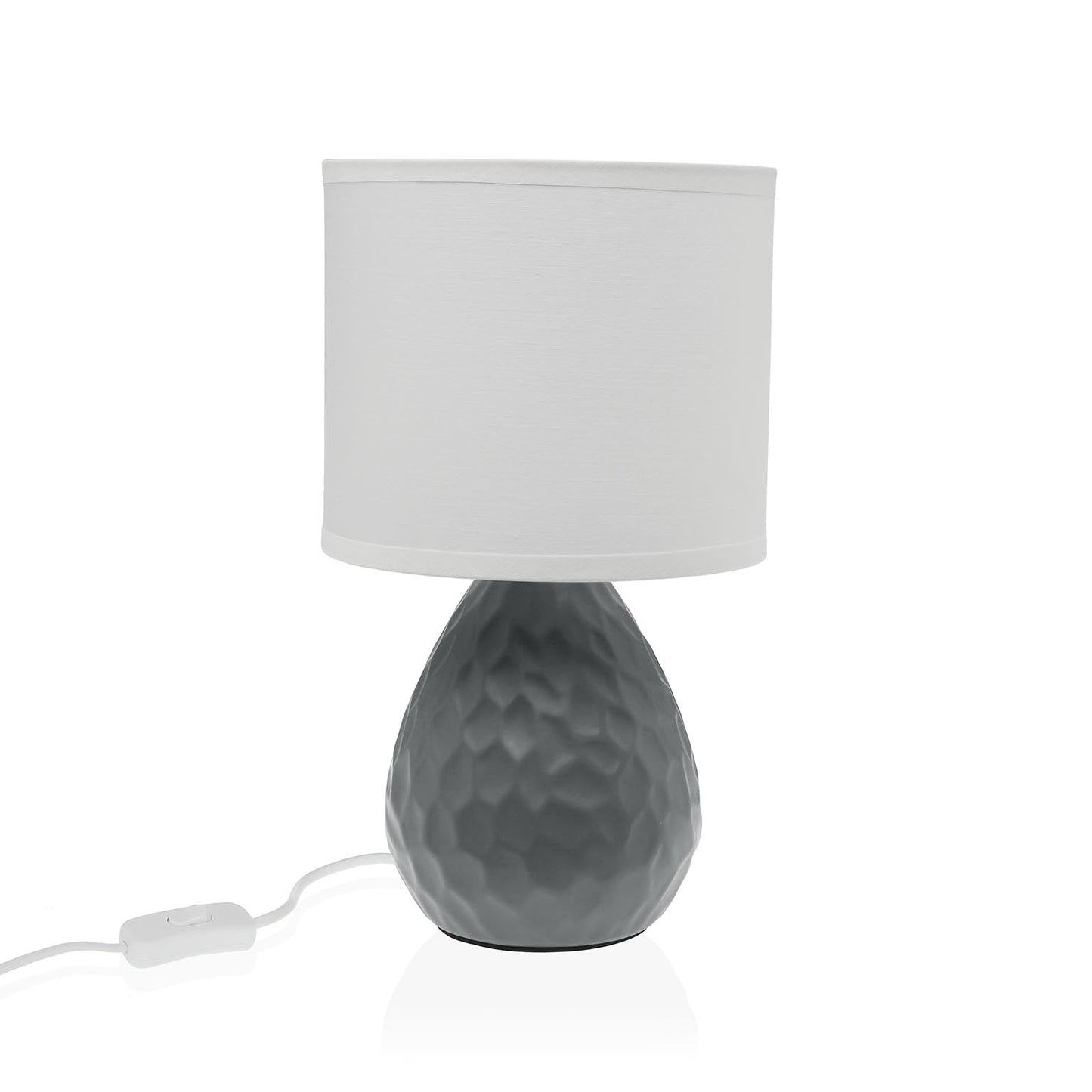 LAMPARA DE MESA GRIS/BLANCA Versaotoño