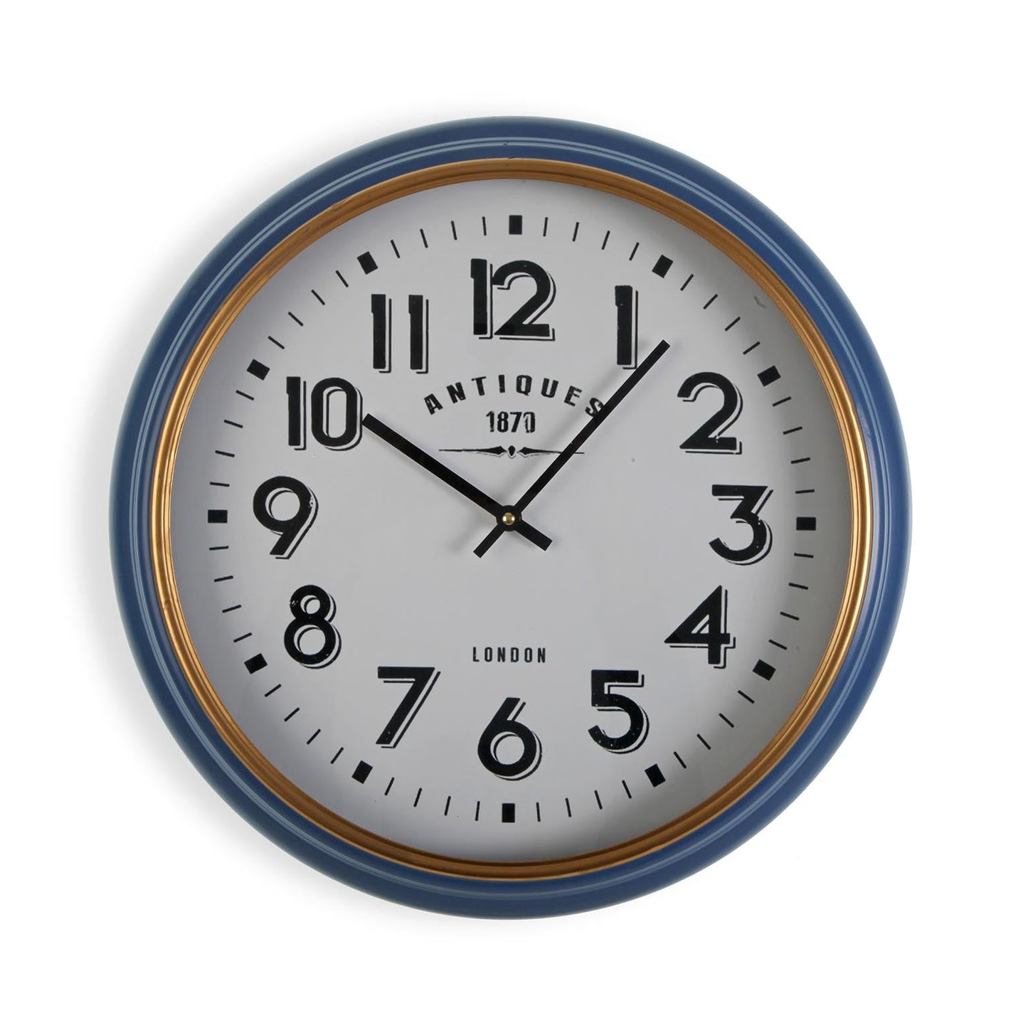 RELOJ PARED METAL AZUL/DORADO VERSA 2026 JUNIO