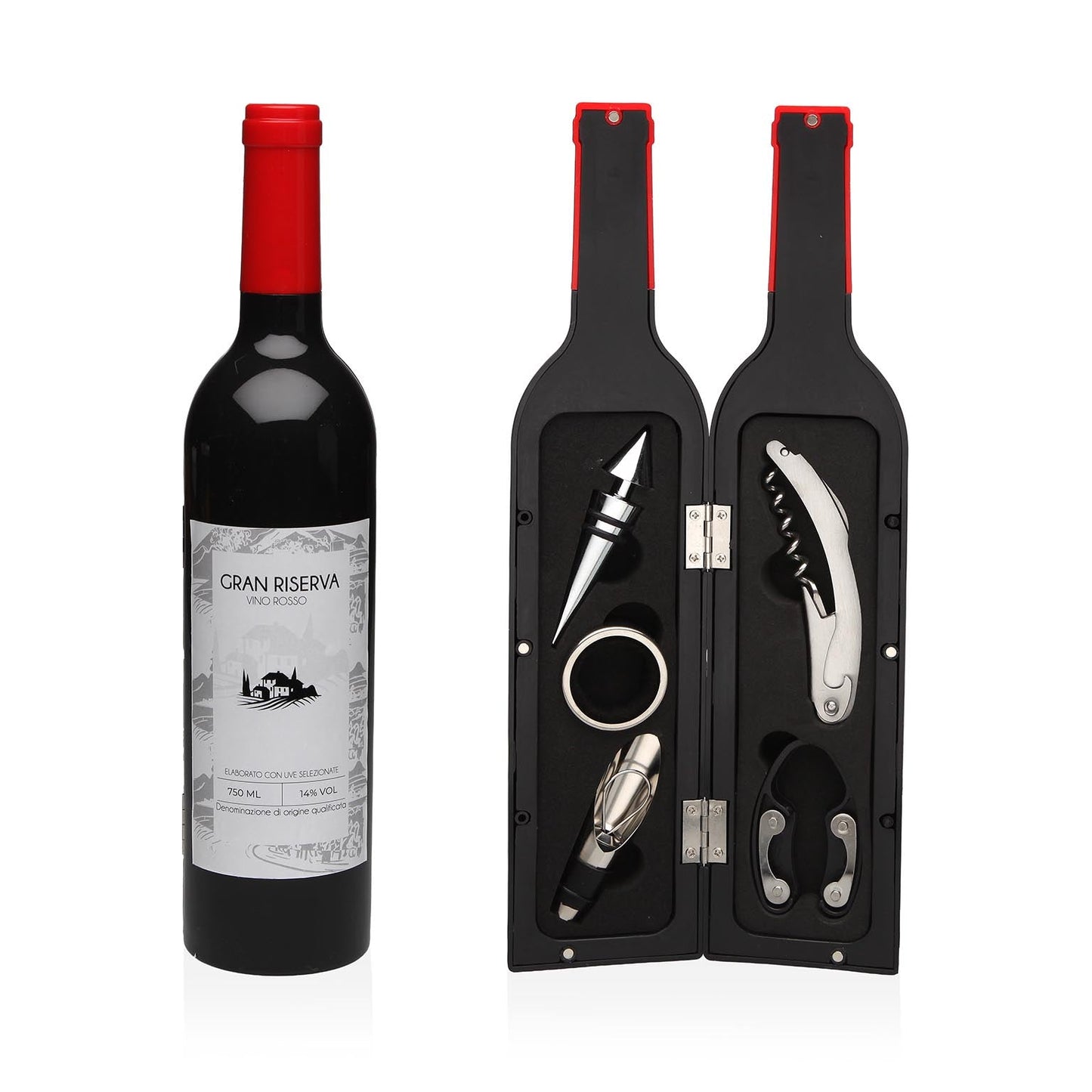 SET BOTELLA 5 UTENSILIOS GRAN RISERVA Versaotoño
