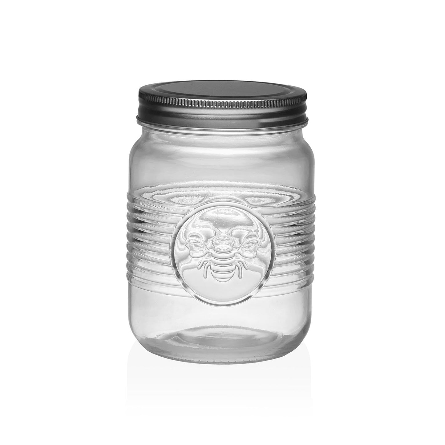 TARRO CRISTAL ABEJA CON TAPA 1000ml VERSA 2026 JUNIO