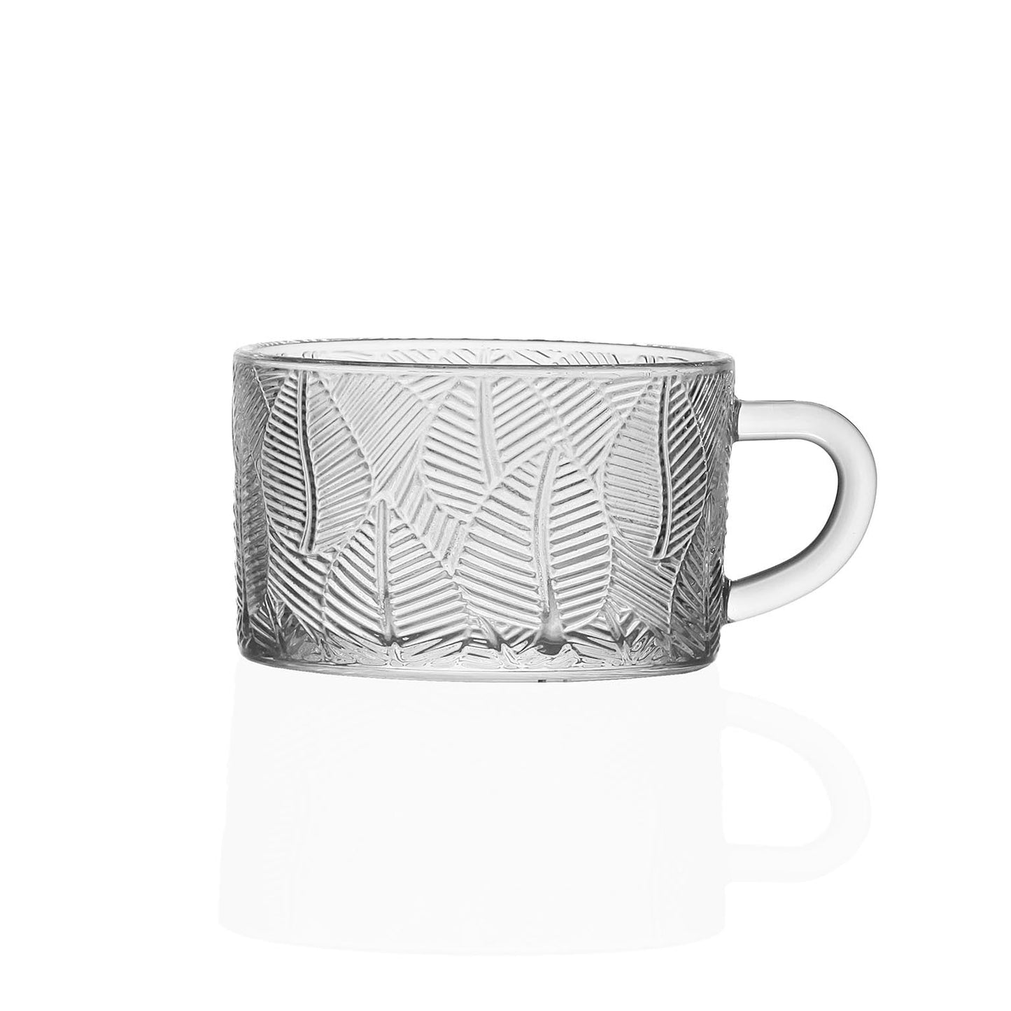 TAZA CRISTAL HOJAS 400ML VERSA 2026 JUNIO