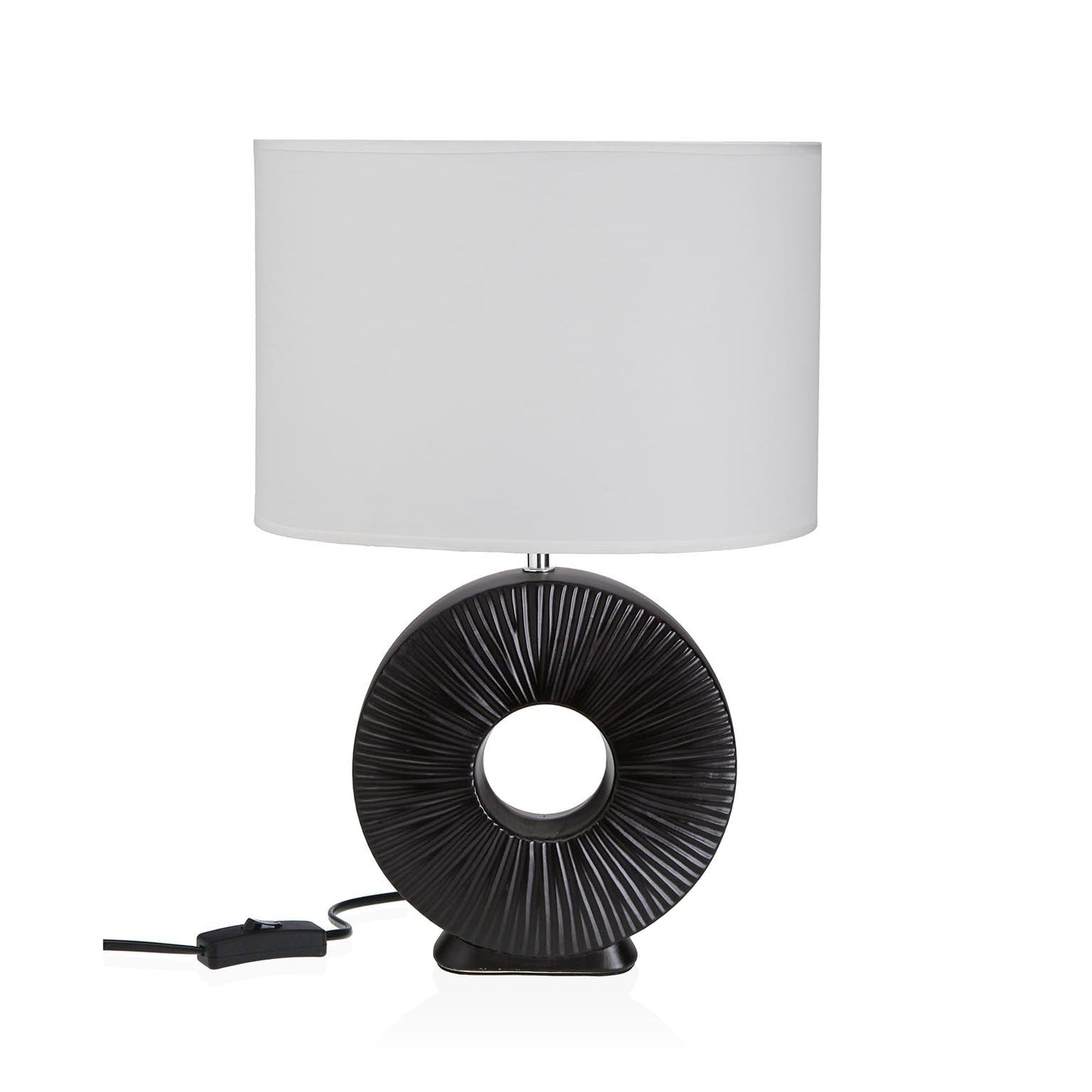 LÁMPARA DE MESA CERAMICA AGERA NEGRA VERSA 2026 JUNIO