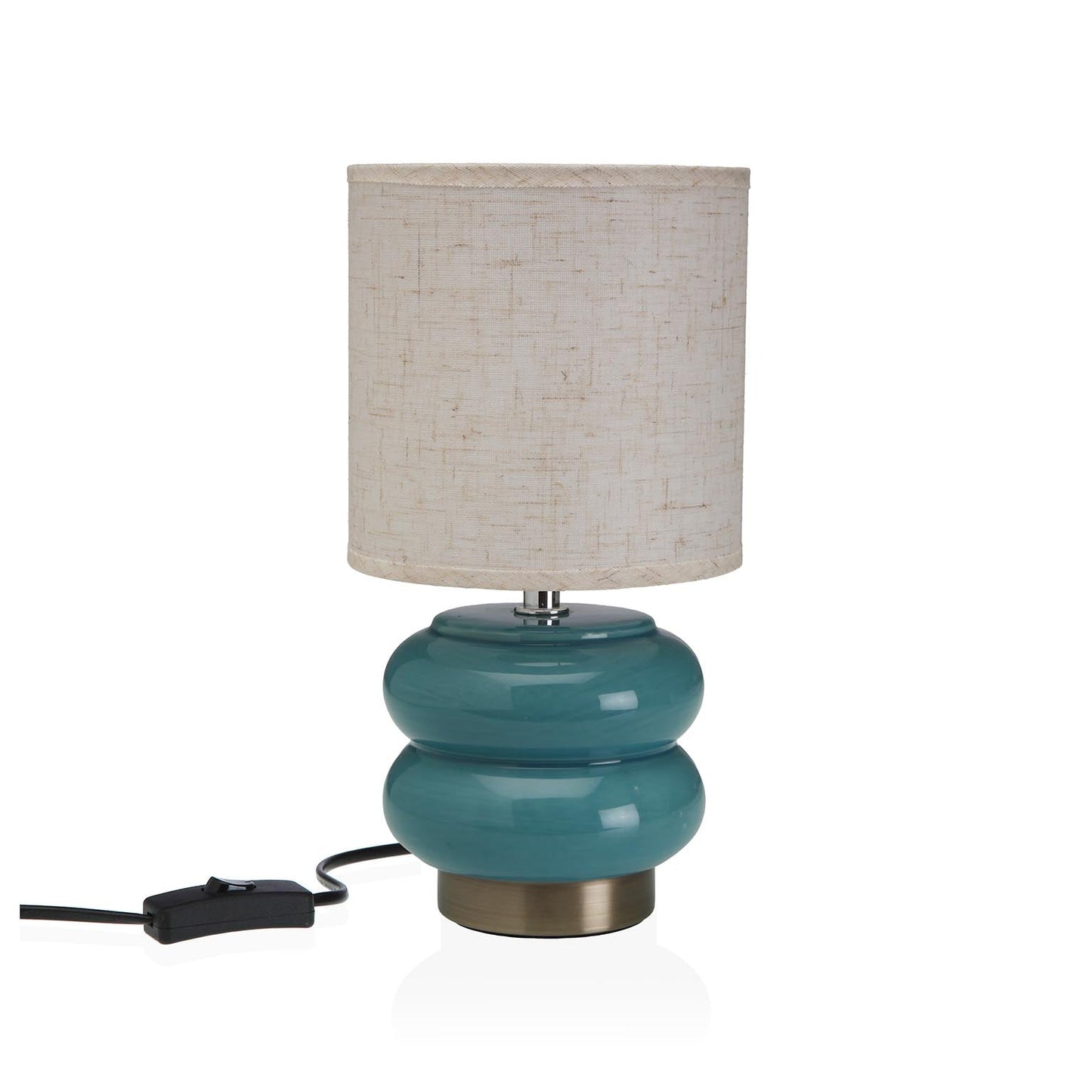 LÁMPARA DE MESA CERAMICA ONKARA AZUL Versaotoño