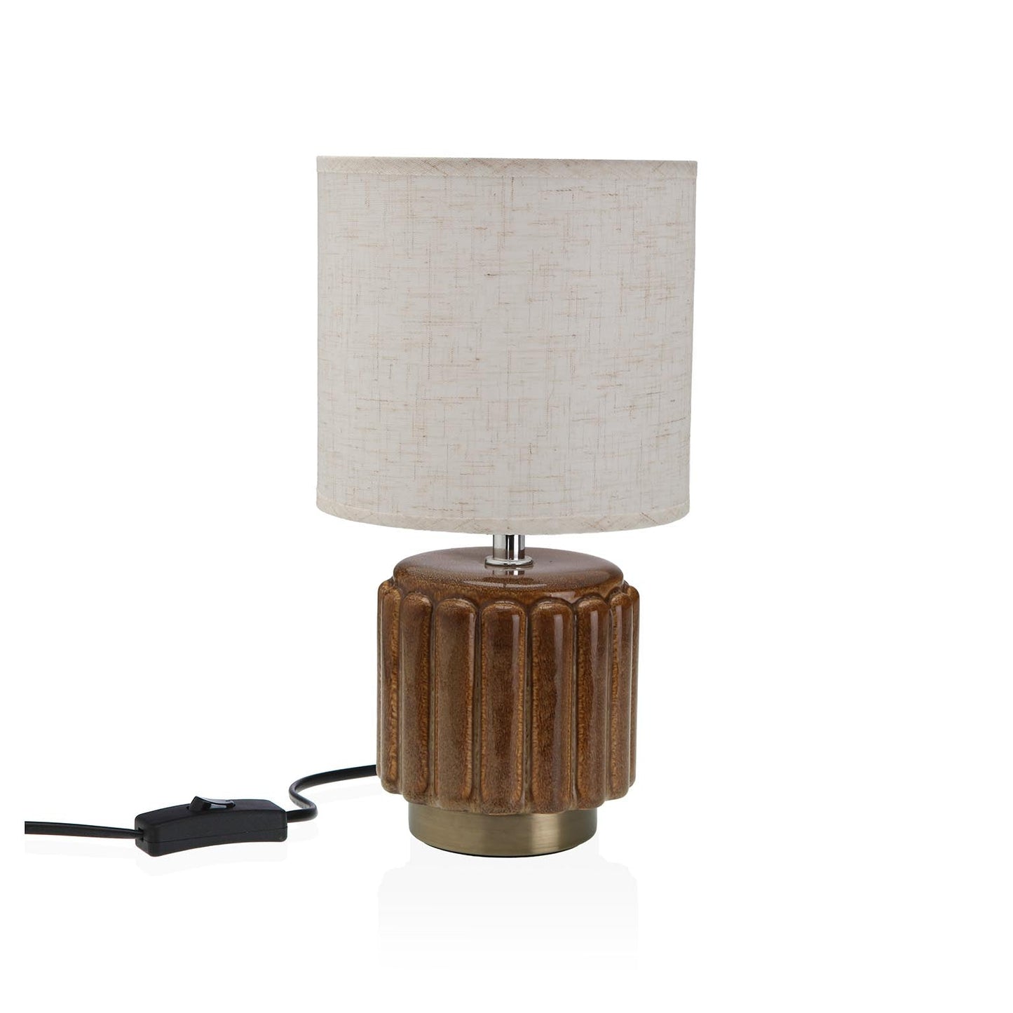 LÁMPARA DE MESA CERAMICA MEHARA MARRON Versaotoño