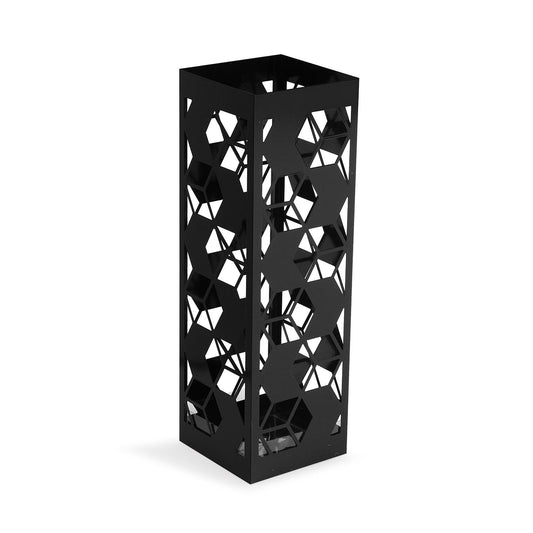 PARAGUERO METALICO NEGRO "GEOMETRICO" Versaotoño
