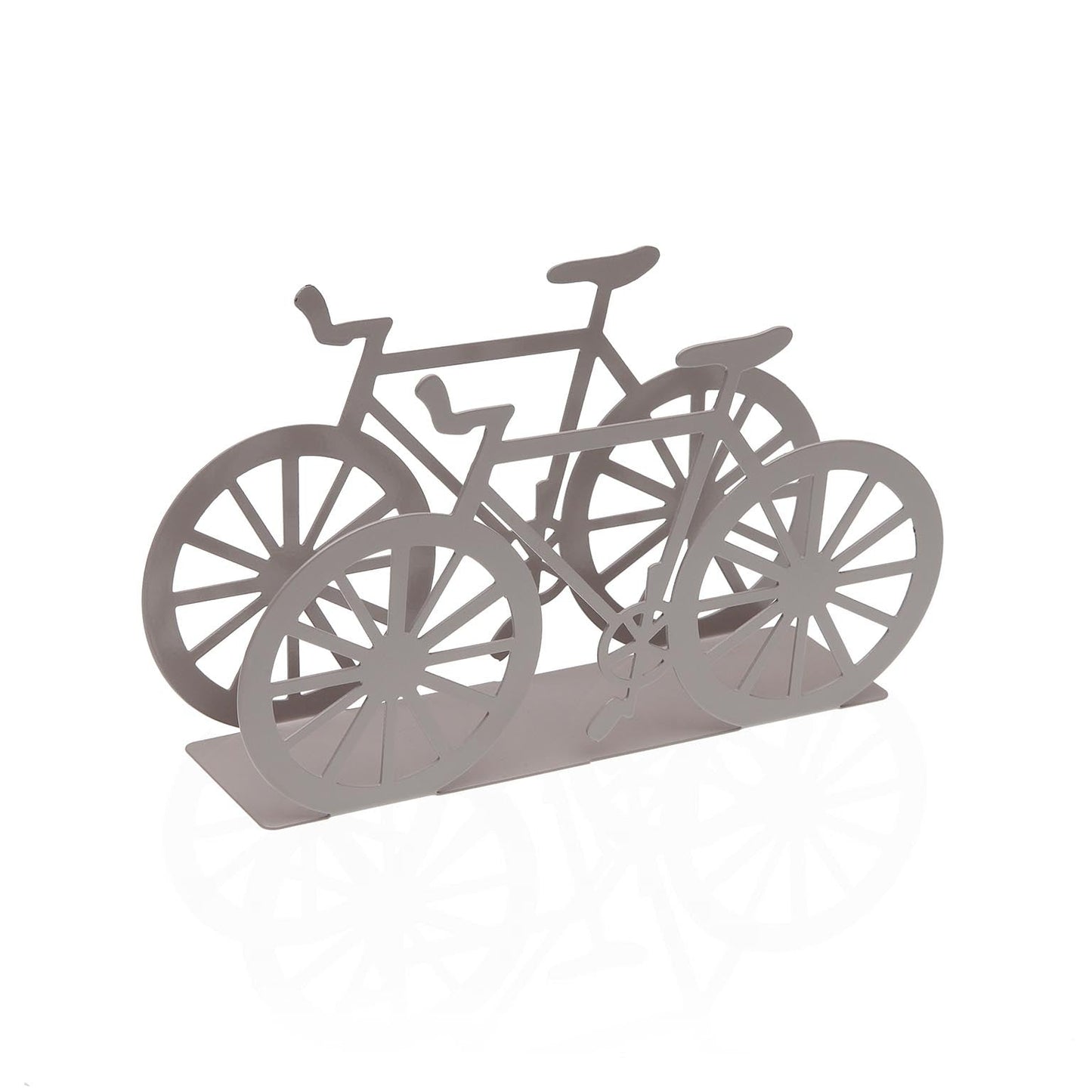 SERVILLETERO BICI METALICA GRIS Versaotoño