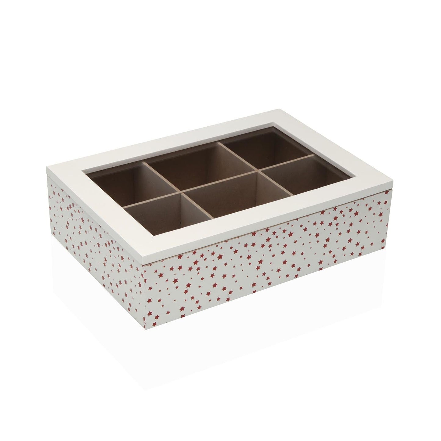 CAJA DE TE MADERA 6 COMP. STELLA Versaotoño