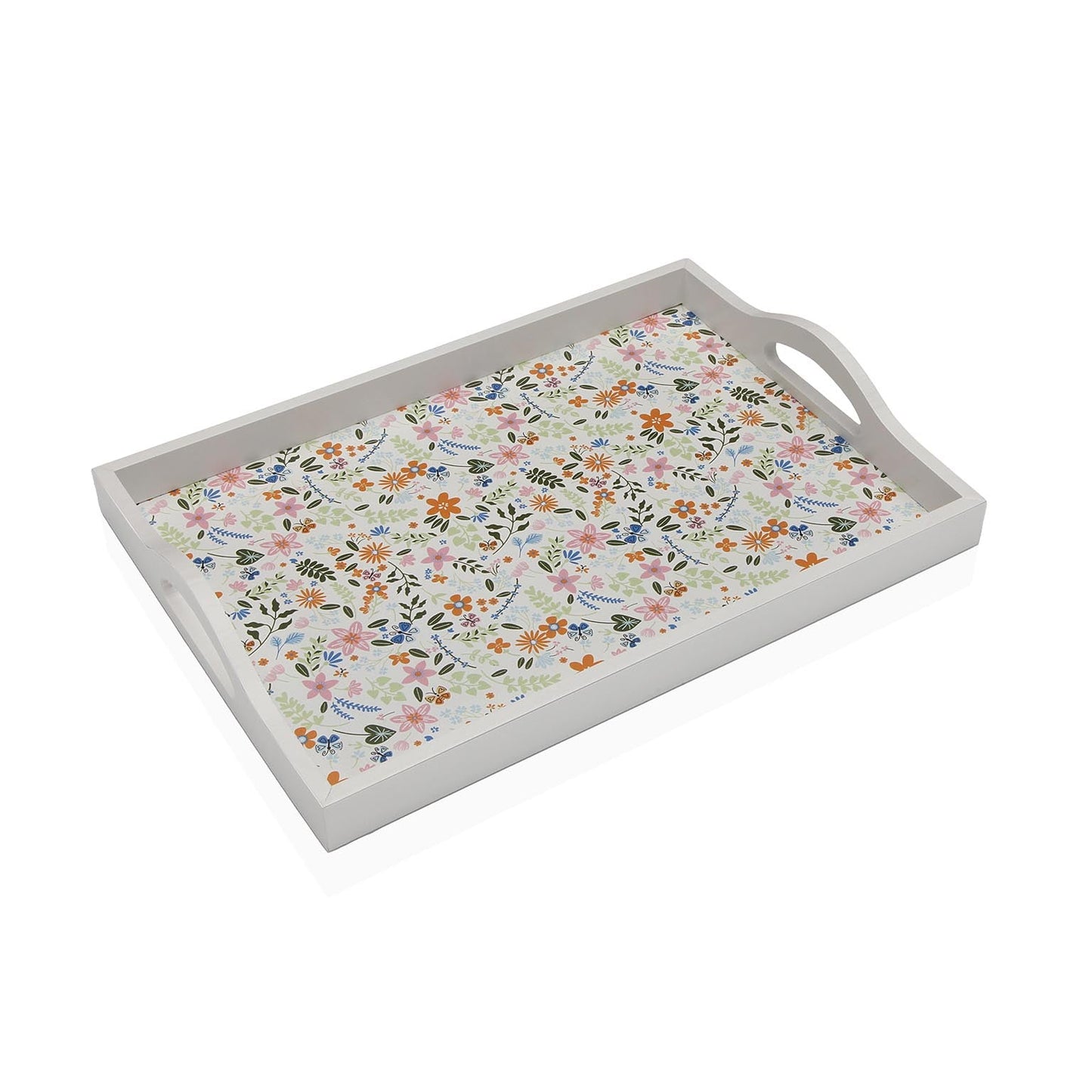 BANDEJA MADERA FLOWERS 34 X 24 Versaotoño