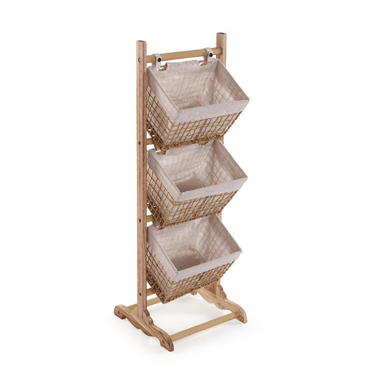 MUEBLE BAÑO 3 CESTAS MARRON NADIR Versaotoño