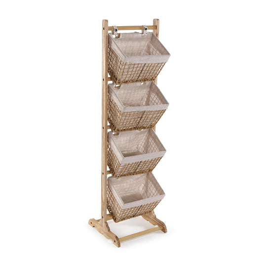 MUEBLE BAÑO 4 CESTAS MARRON NADIR Versaotoño