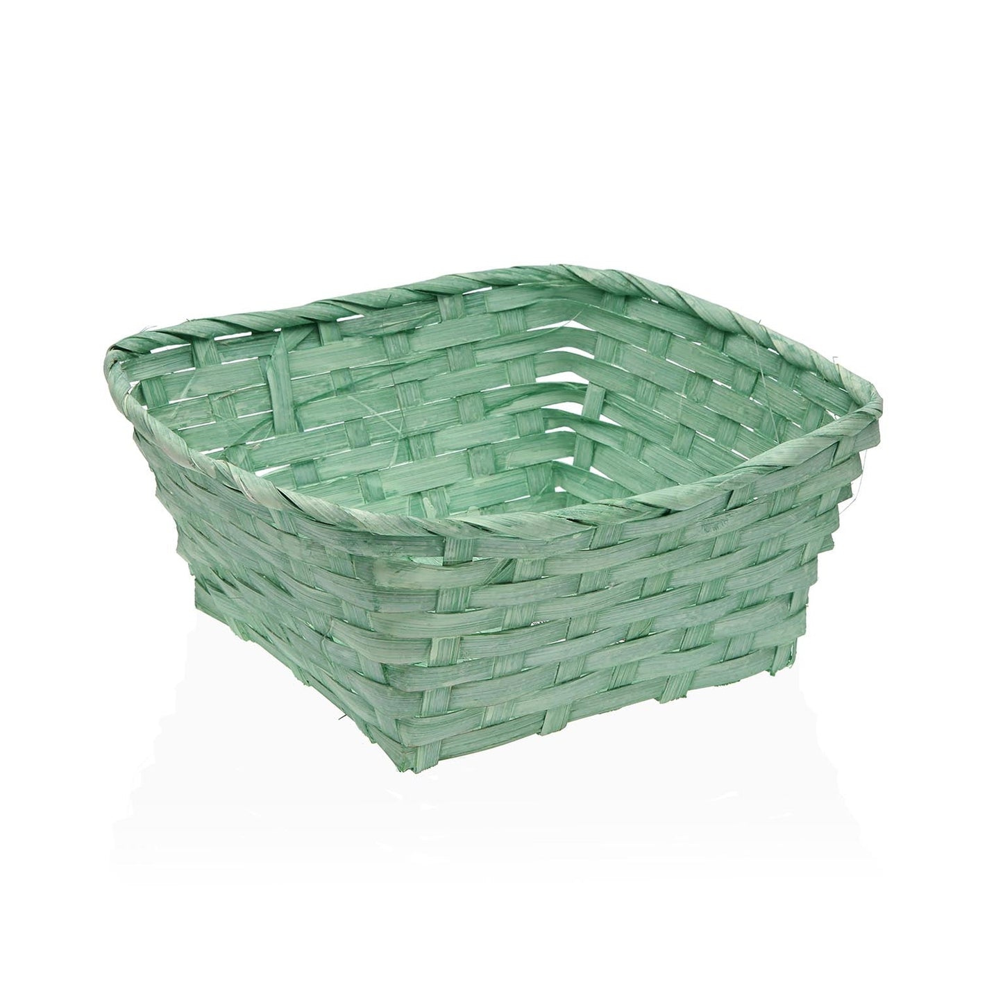 CESTA CUADRADA VERDE 20CM Versaotoño