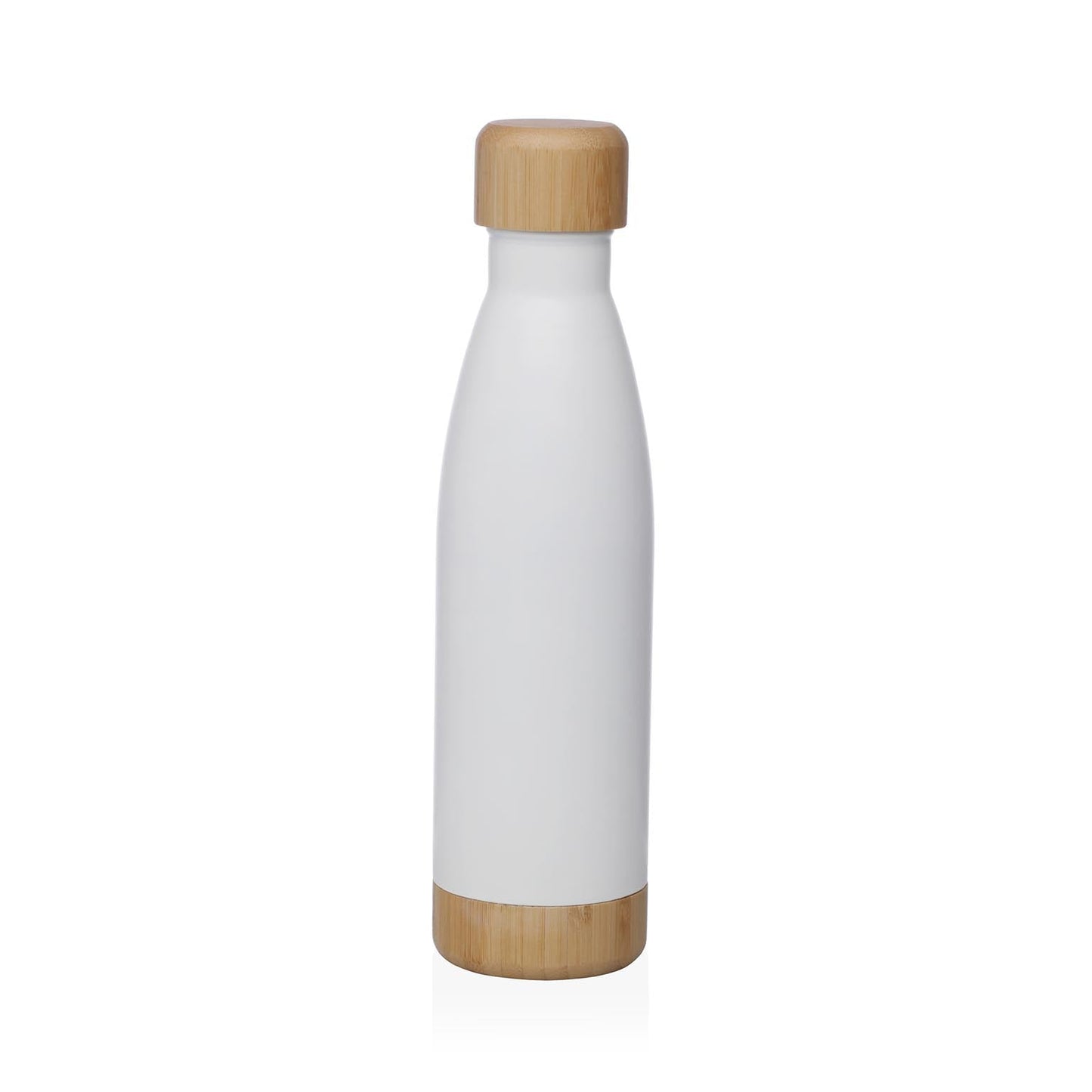 BOTELLA BLANCA MATE 500ML ACERO INOXIDABLE VERSA 2026 JUNIO