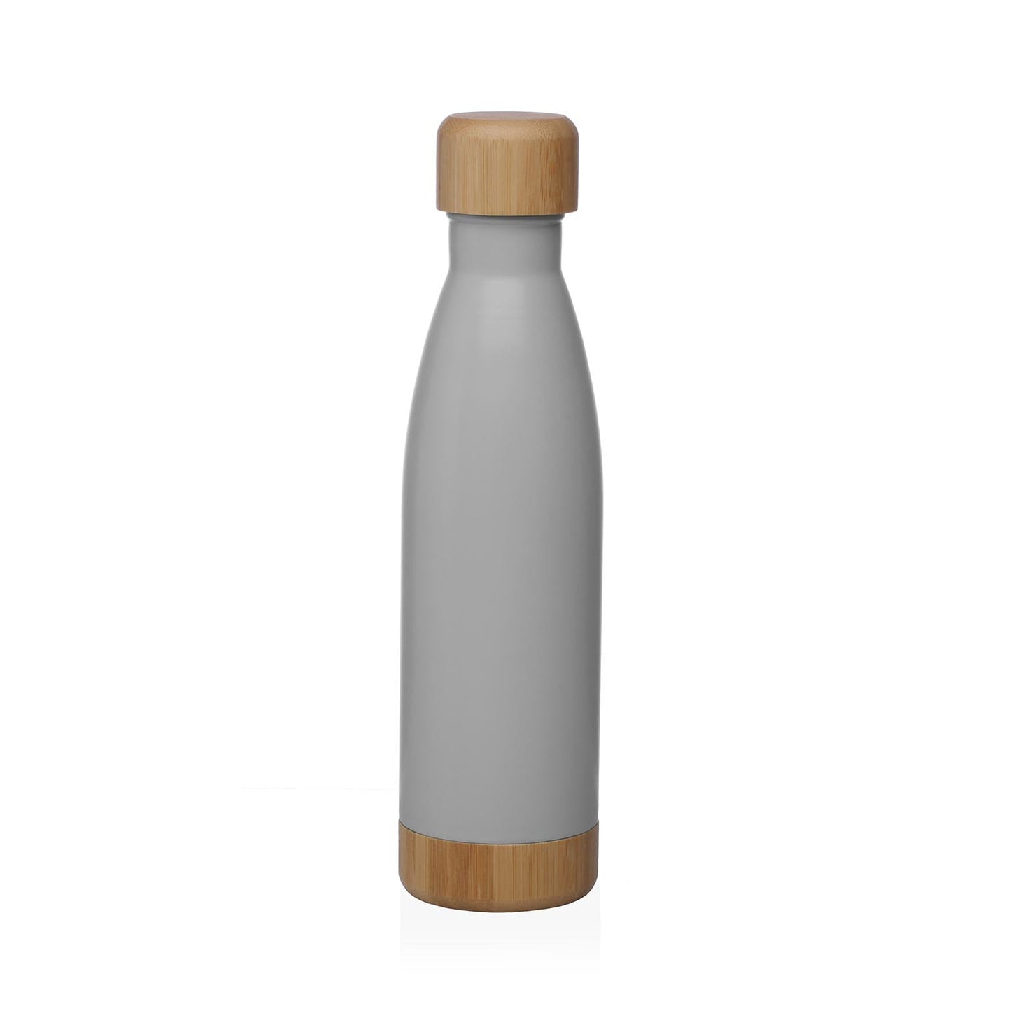 BOTELLA GRIS MATE 500ML ACERO INOXIDABLE VERSA 2026 JUNIO