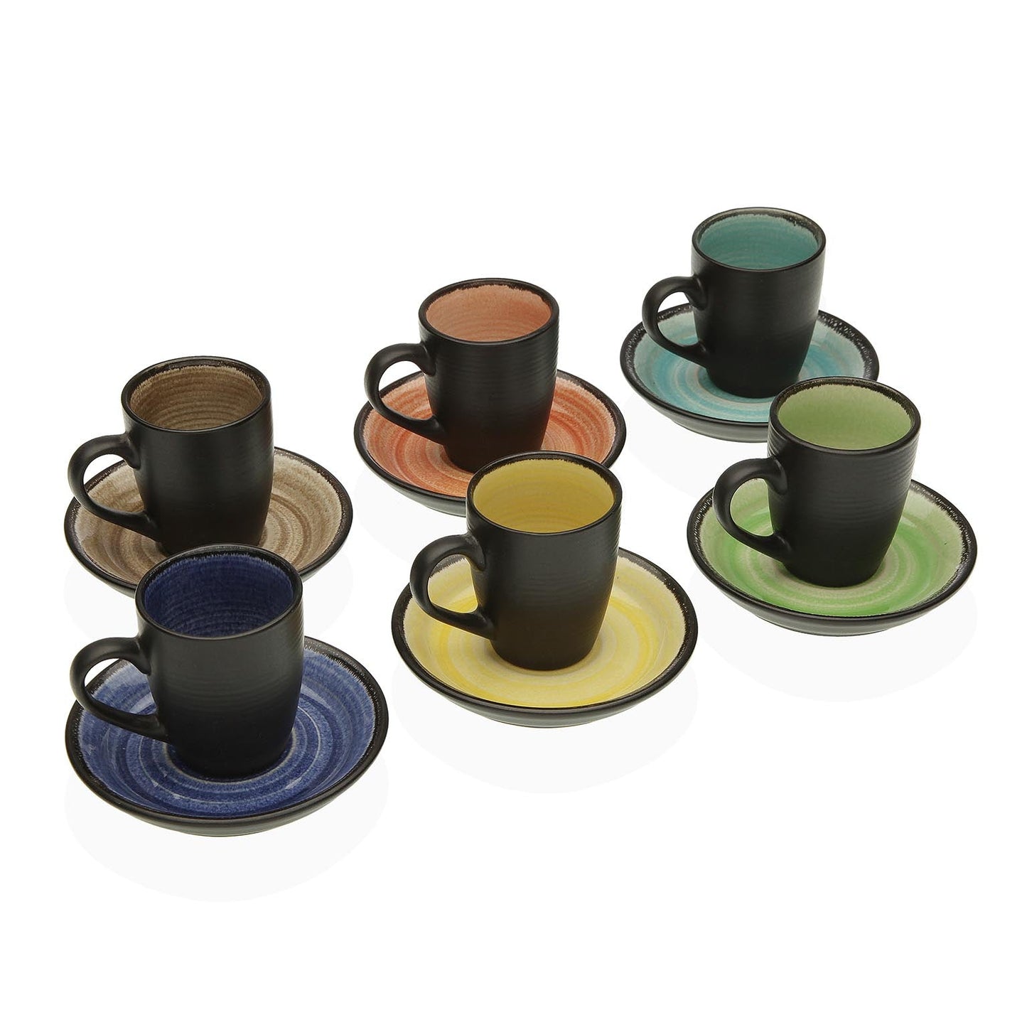 SET 6 TAZAS CAFÉ C/PLATO CAMIL VERSA FEBRERO