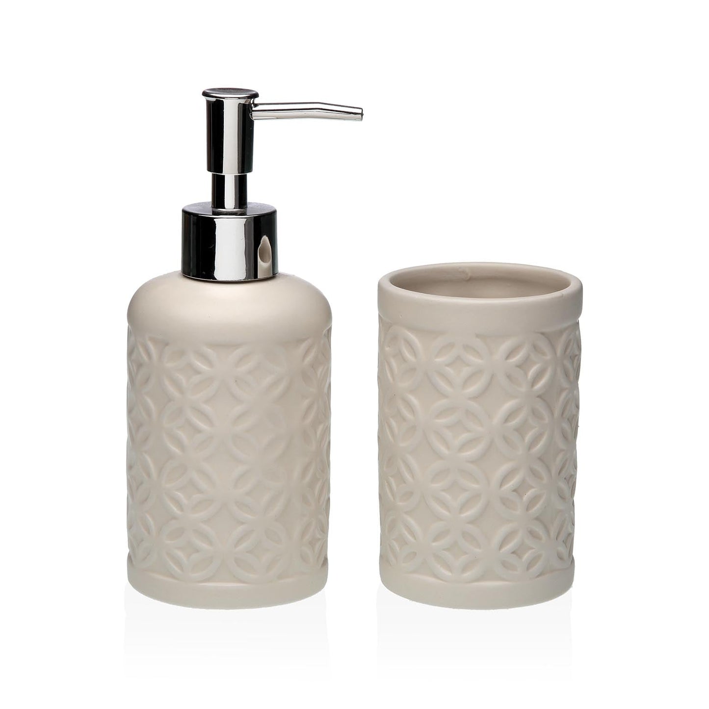 SET BAÑO 2PCS BEIGE Versaotoño