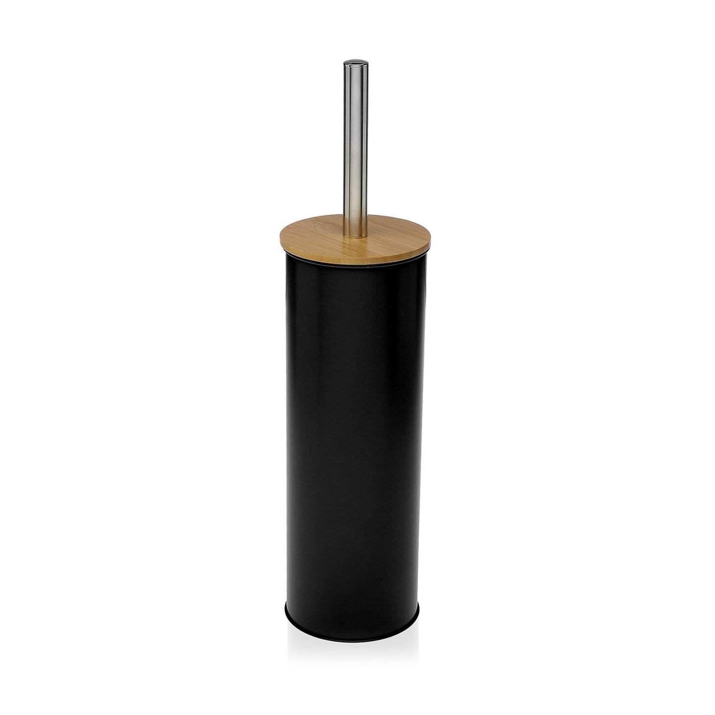 ESCOBILLERO NEGRO CON TAPA DE BAMBU VERSA 2026 JUNIO
