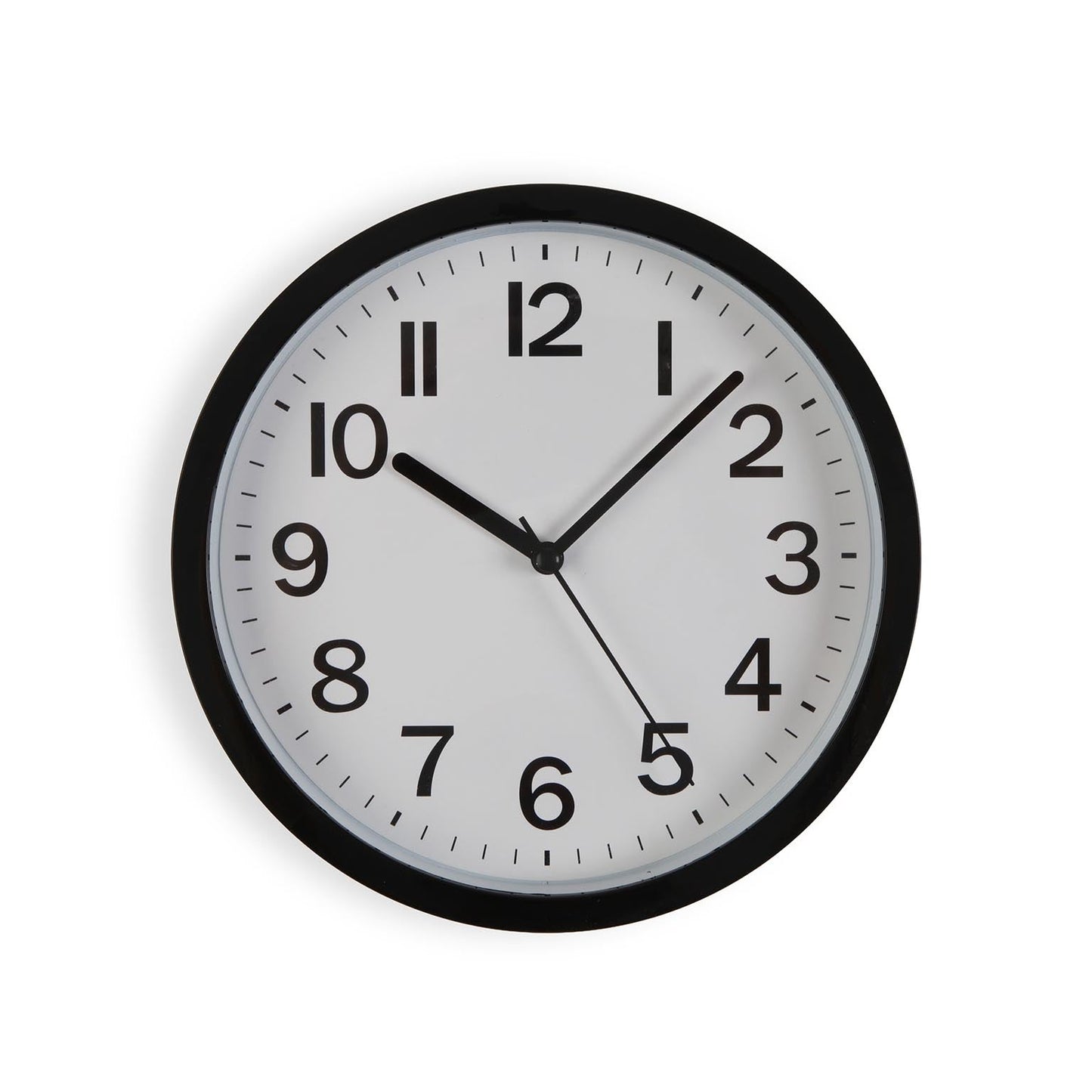 RELOJ DE PARED NEGRO 22CM