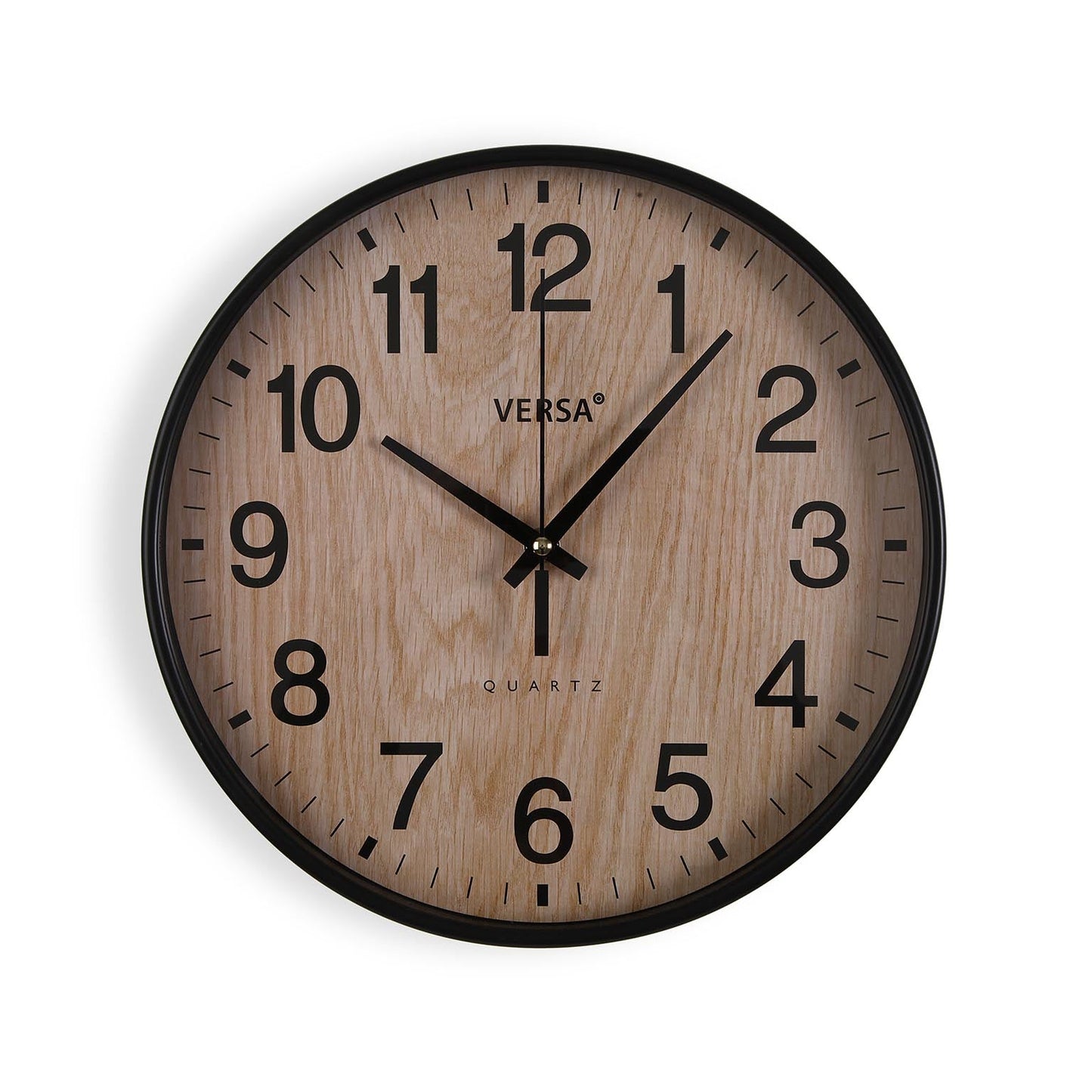 RELOJ DE PARED EFECTO MADERA 30x4.3CM VERSA 2026 JUNIO