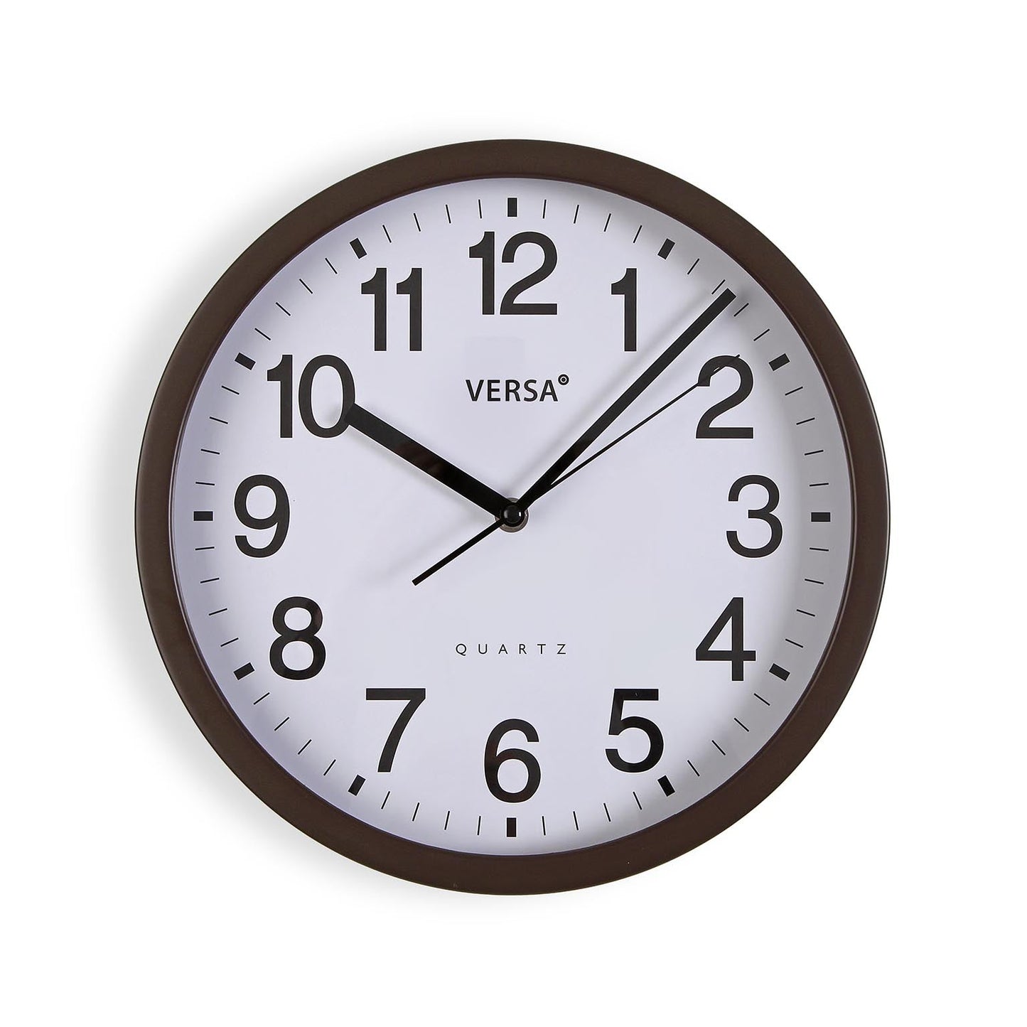RELOJ DE PARED MARCO DE MADERA OSCURA 31CM VERSA 2026 JUNIO