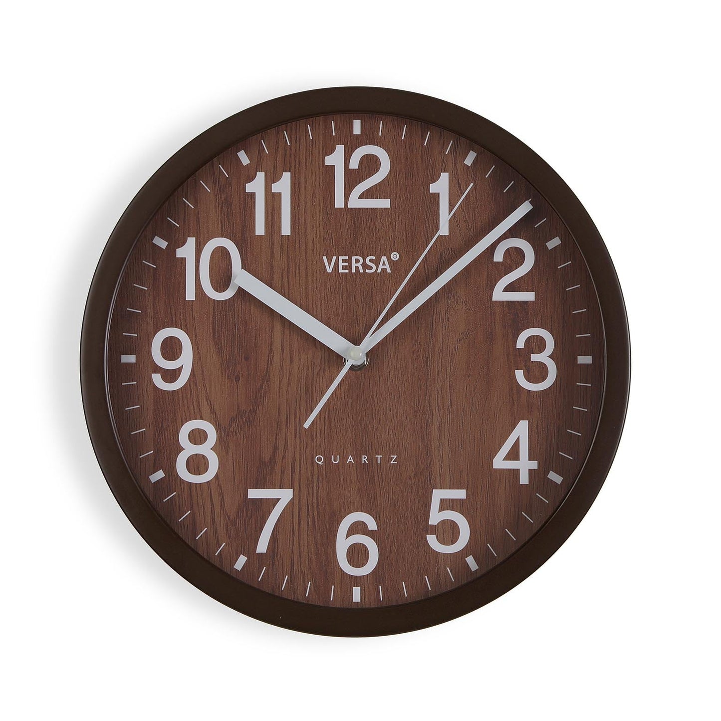 RELOJ DE PARED MADERA OSCURA 31CM Versaotoño