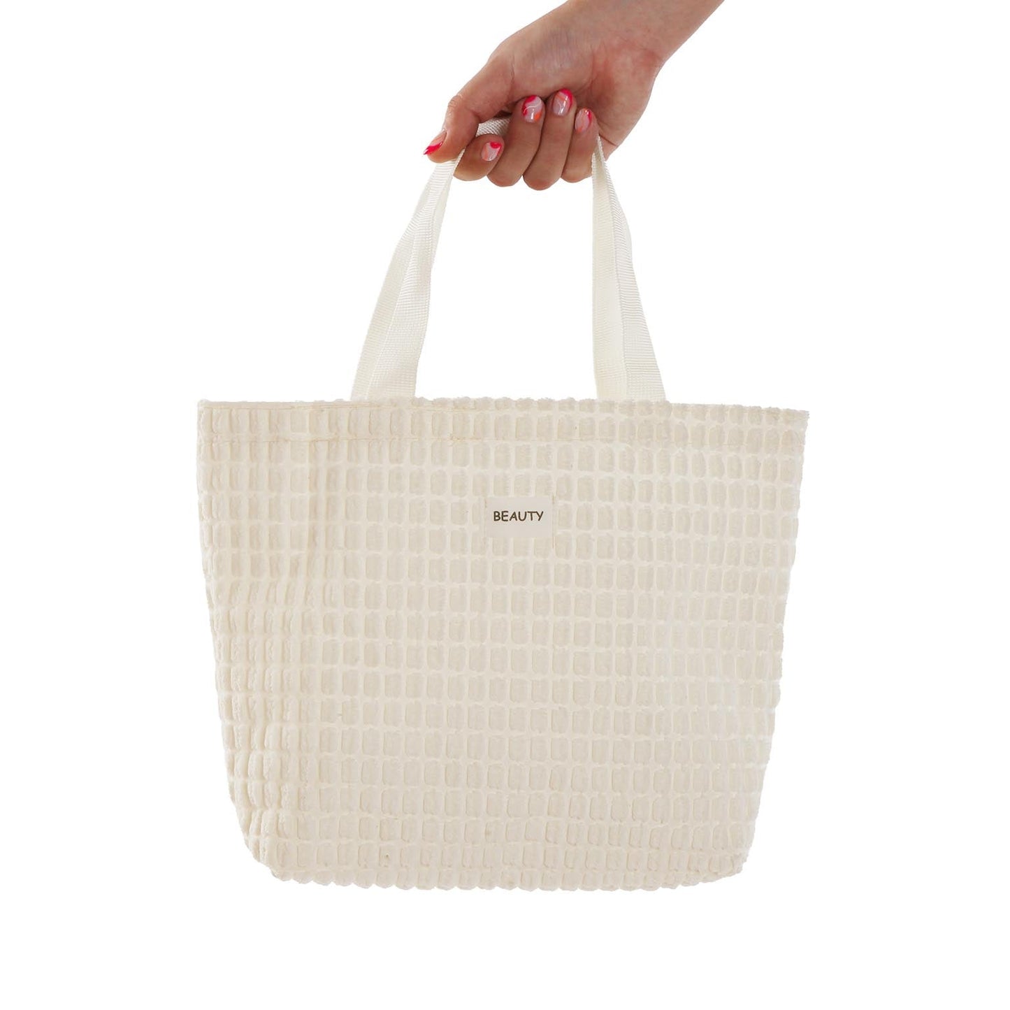 BOLSA CORDUROY BLANCA VERSA 2026 JUNIO