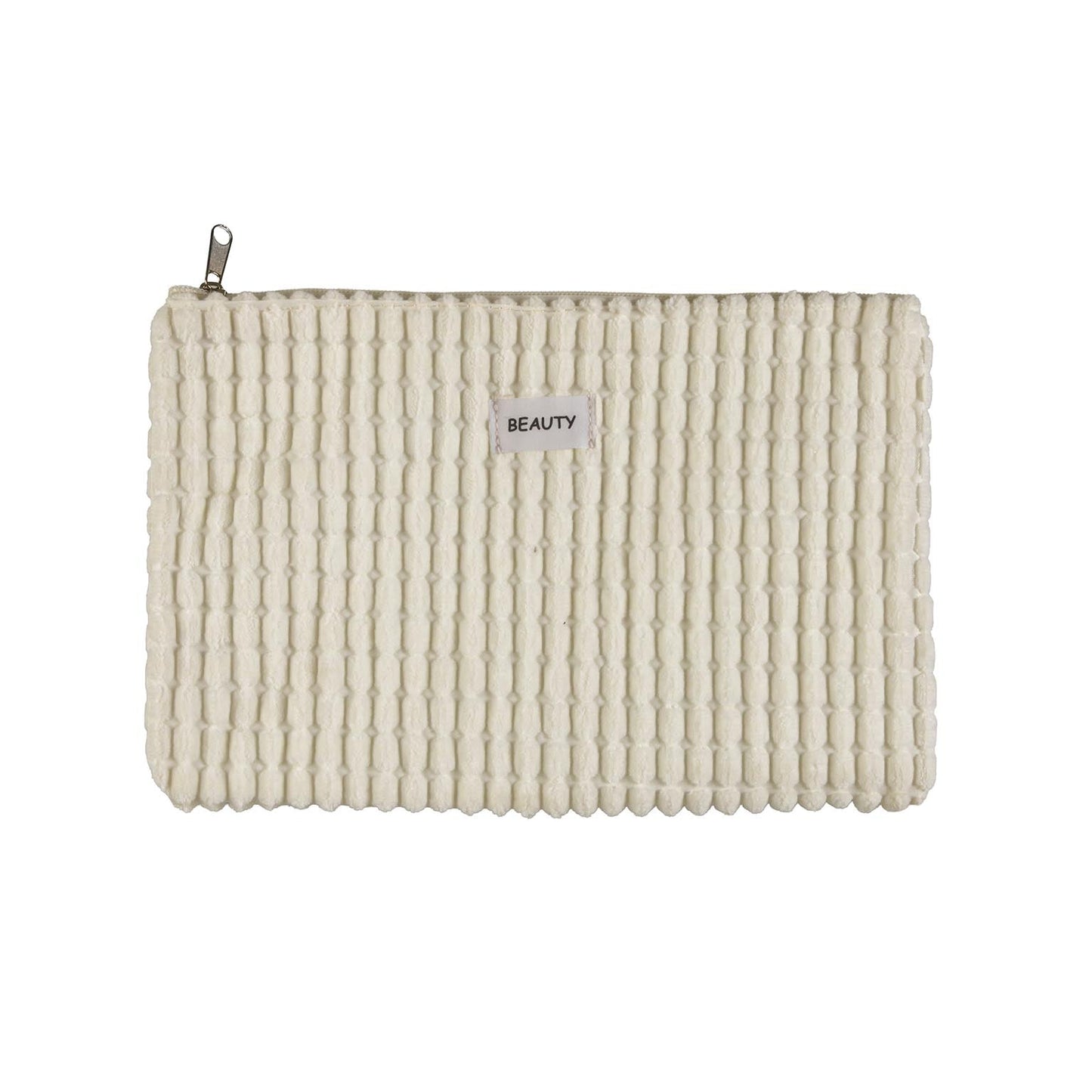 NECESER CORDUROY BLANCO 27X19CM VERSA 2026 JUNIO