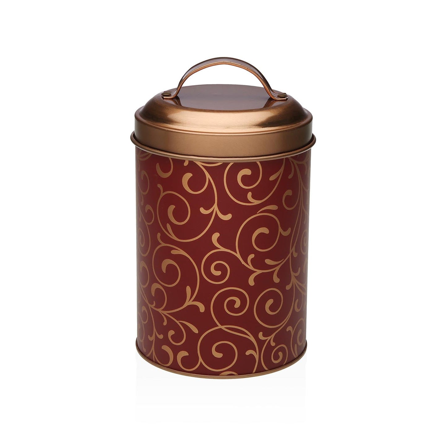 BOTE METALICO SERPENTINE ROJO CON TAPA VERSA 2026 JUNIO