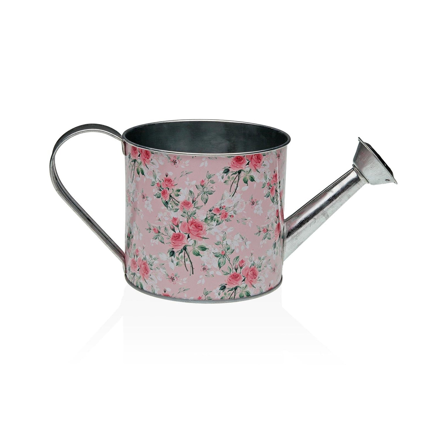 REGADERA 26 CM ROSA CON FLORES VERSA 2026 JUNIO
