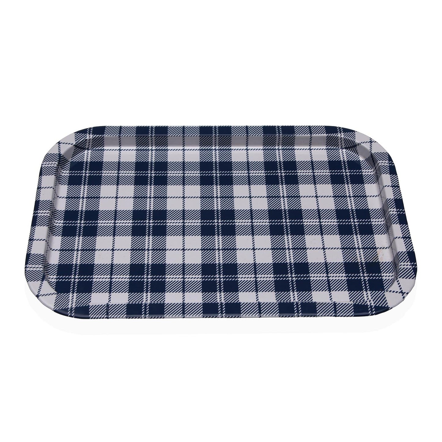 BANDEJA METALICA VICHY AZUL Versaotoño