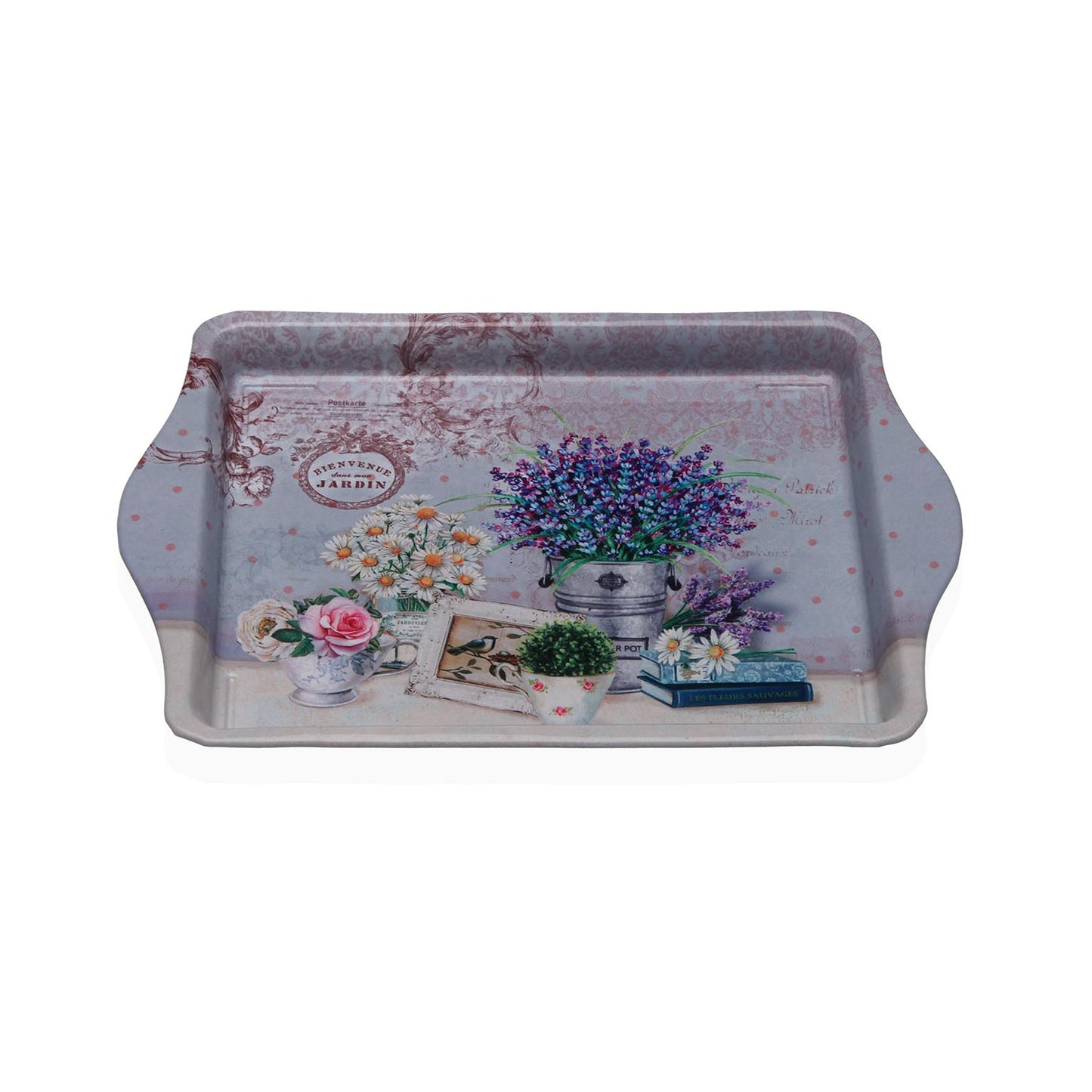 BANDEJA METALICA CON ASAS FLEURS VERSA 2026 JUNIO