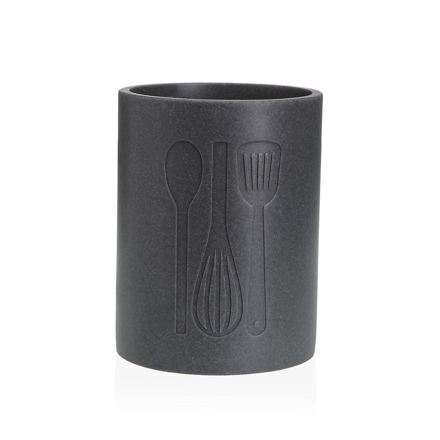PORTAUTENSILIOS GRANDE COCINA NEGRO Versaotoño