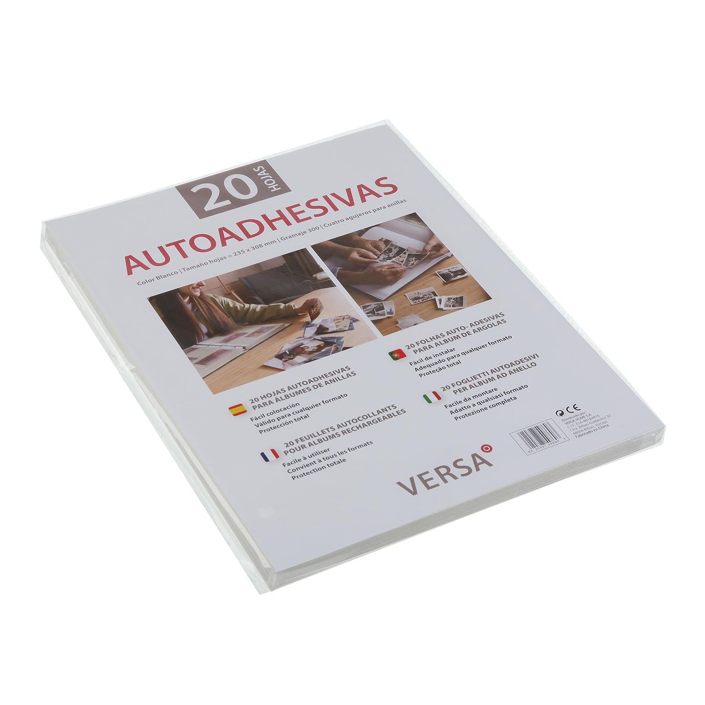 PACK 20 HOJAS AUTOADHESIVAS VERSA 2026 JUNIO